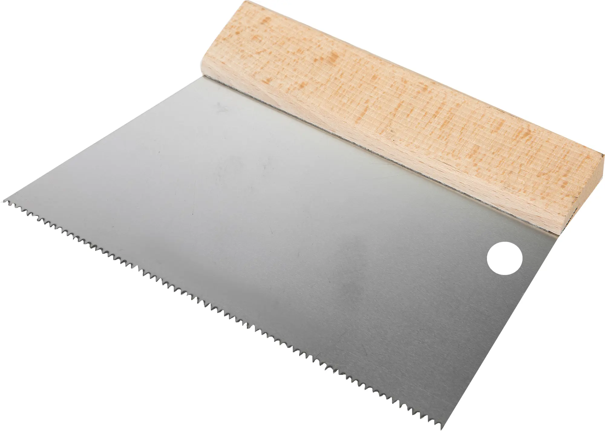 Изображение товара Шпатель зубчатый для клея Dominus 180 мм S3, нержавеющая сталь