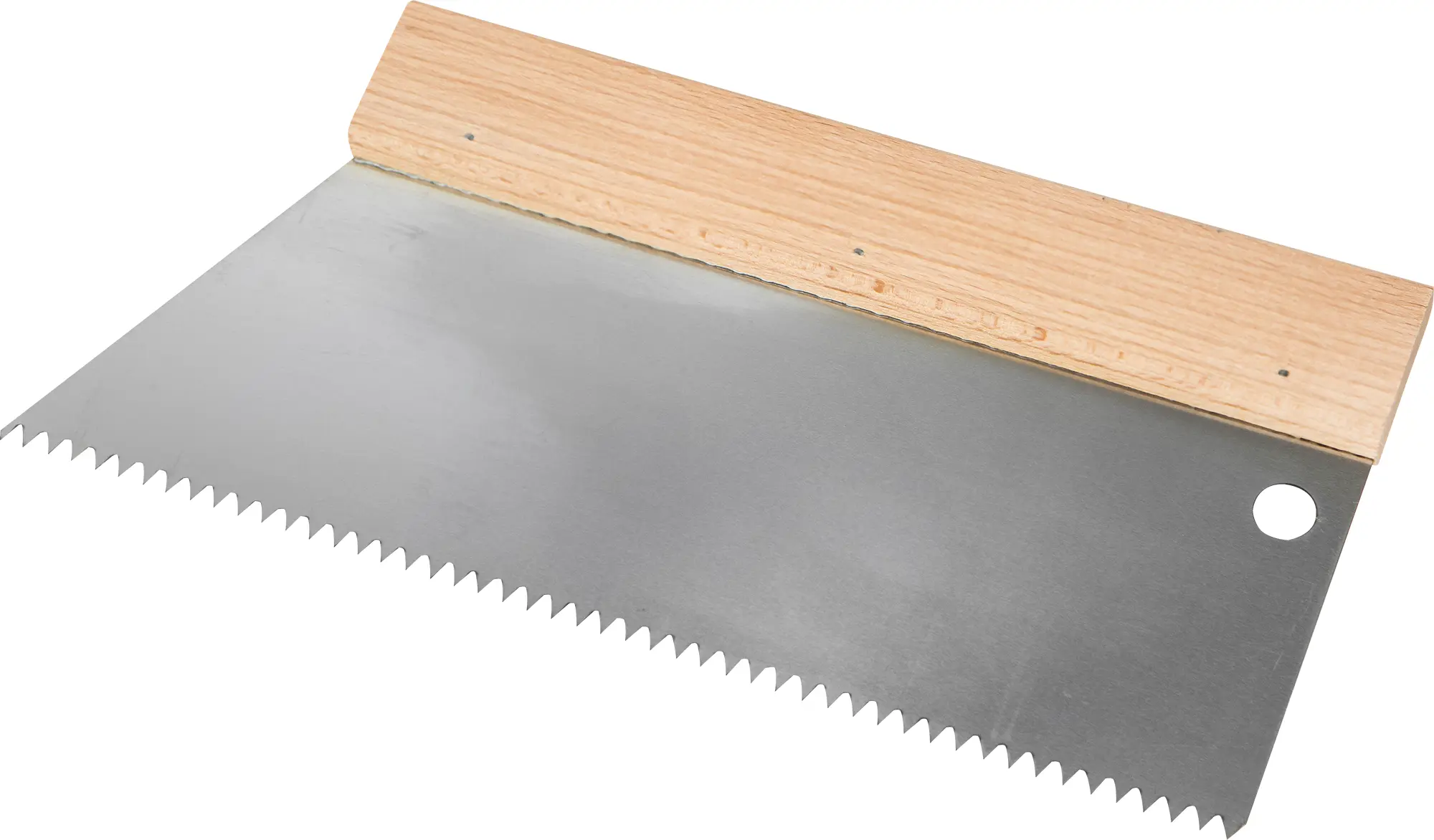 Изображение товара Шпатель зубчатый для клея Dominus 250 мм S2, нержавеющая сталь