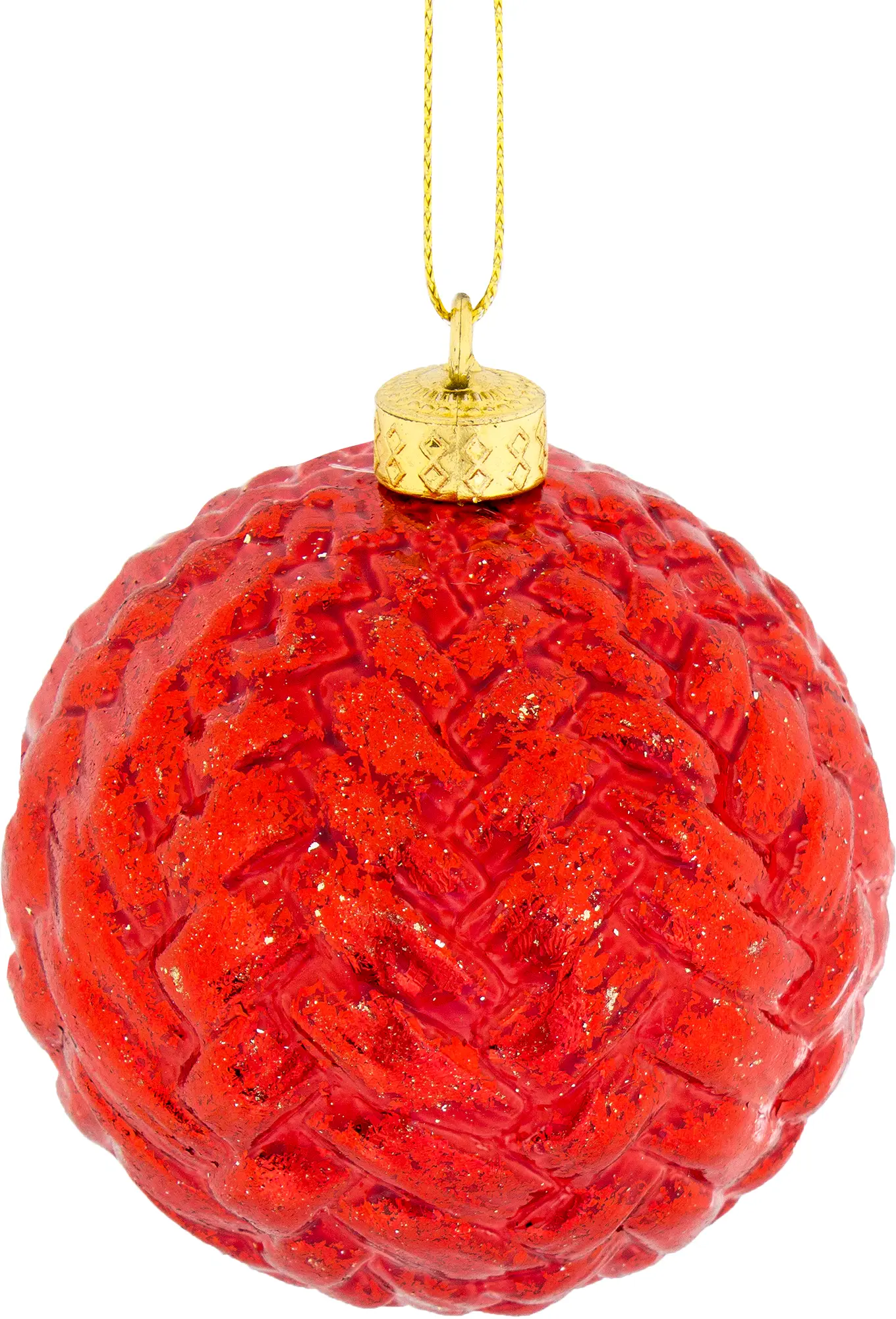 Изображение товара Шар ёлочный, 7.8 см, пластик, цвет красный