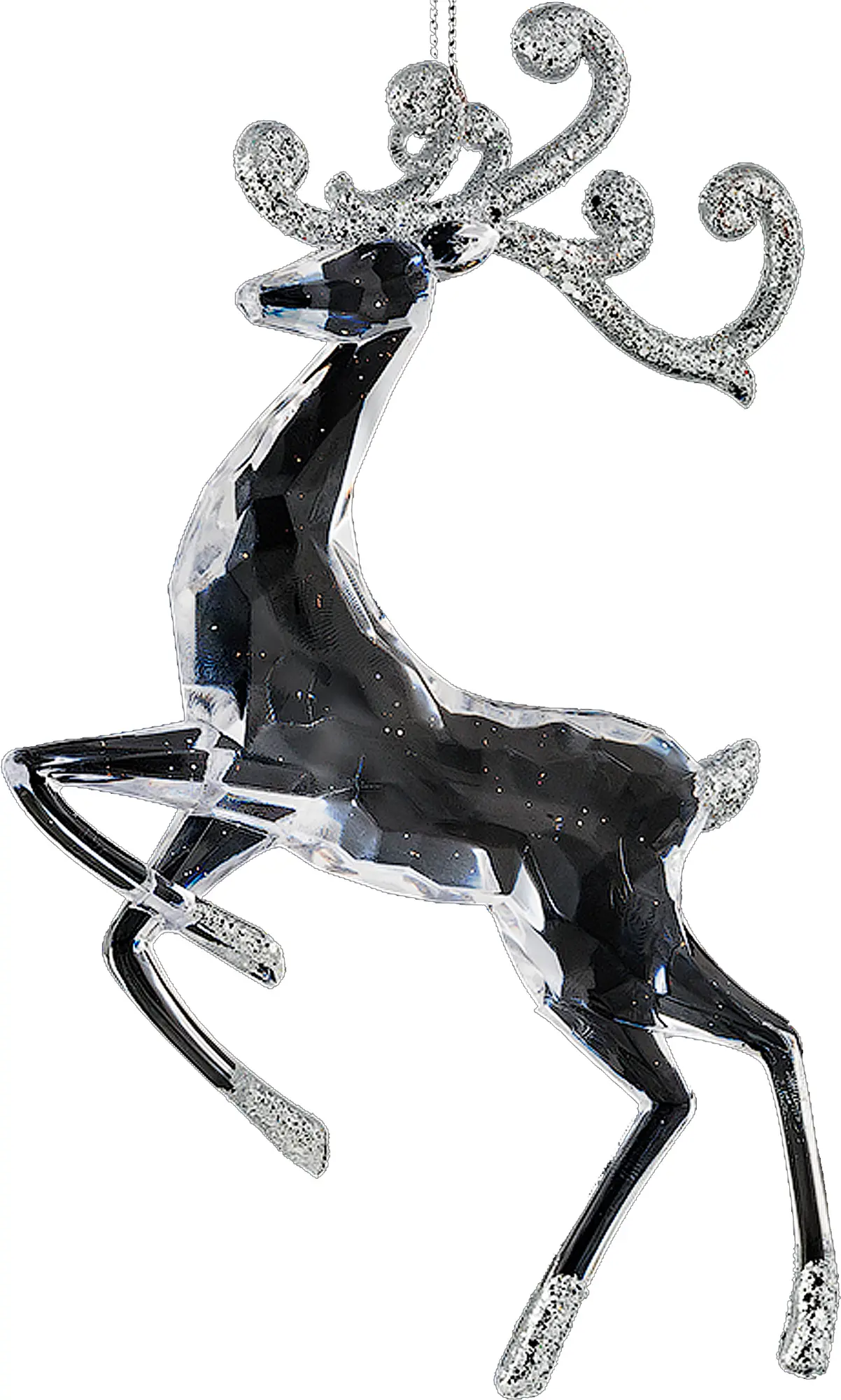 Изображение товара Украшение ёлочное ErichKrause Decor «Олень хрустальный», 12 см, пластик, цвет прозрачный