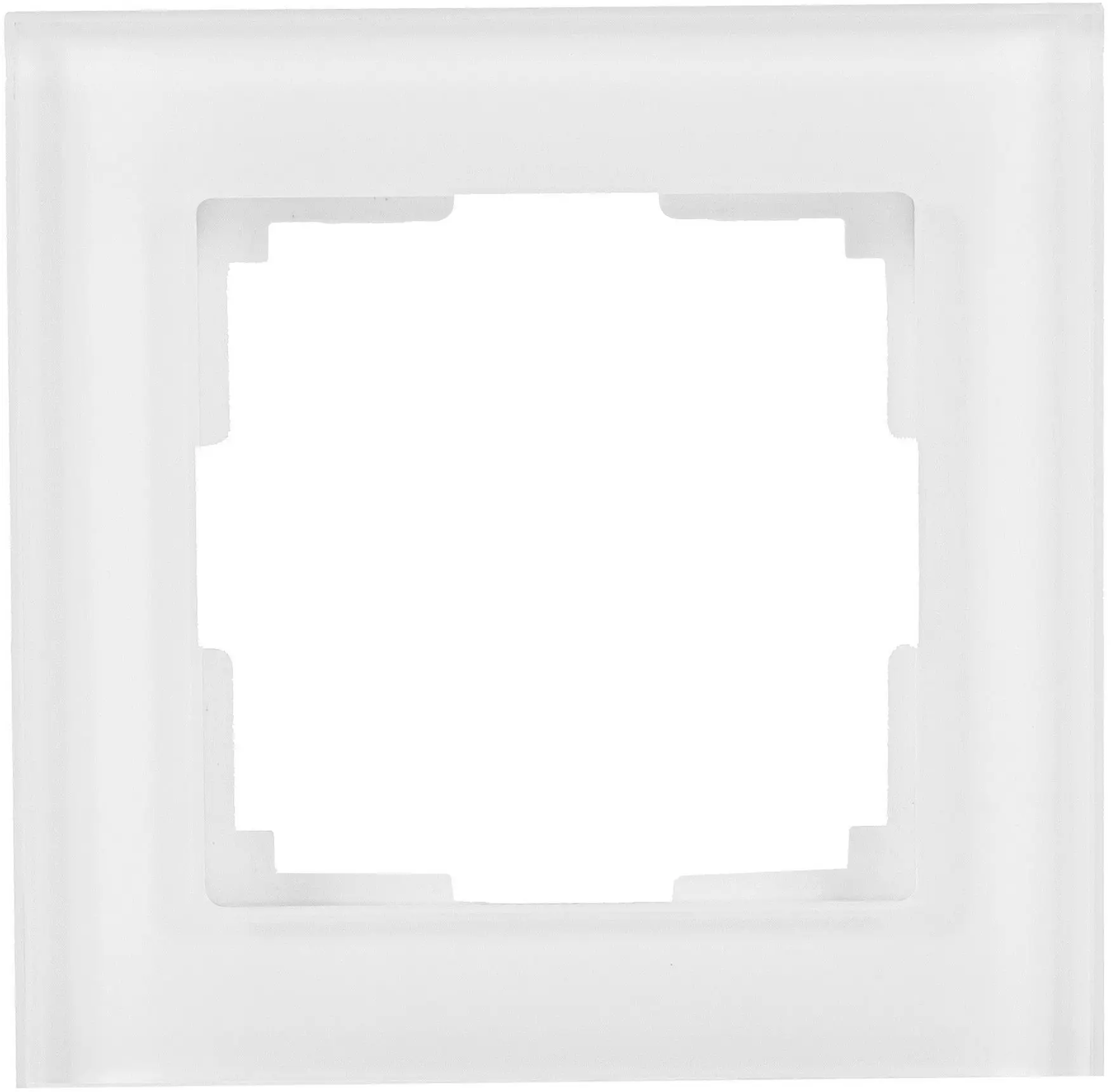 Изображение товара Рамка для розеток и выключателей Werkel Favorit 1 пост стекло белый