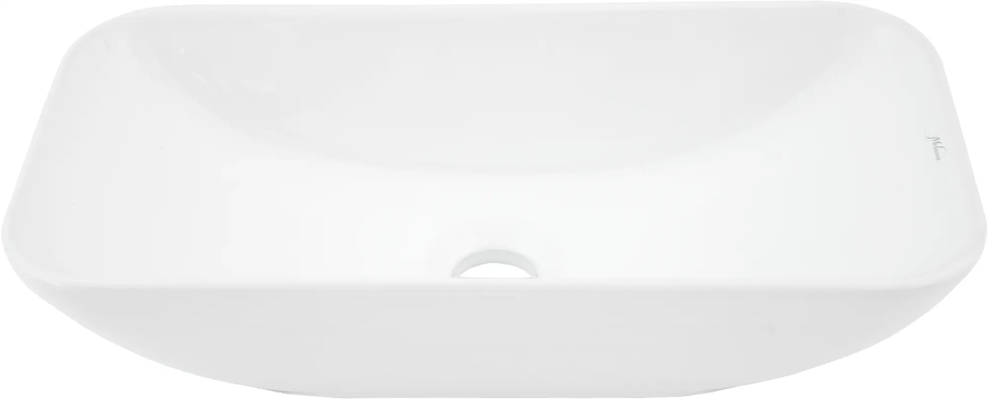 Изображение товара Раковина накладная Melana MLN-78161 23 см белая глянцевая для ванной комнаты