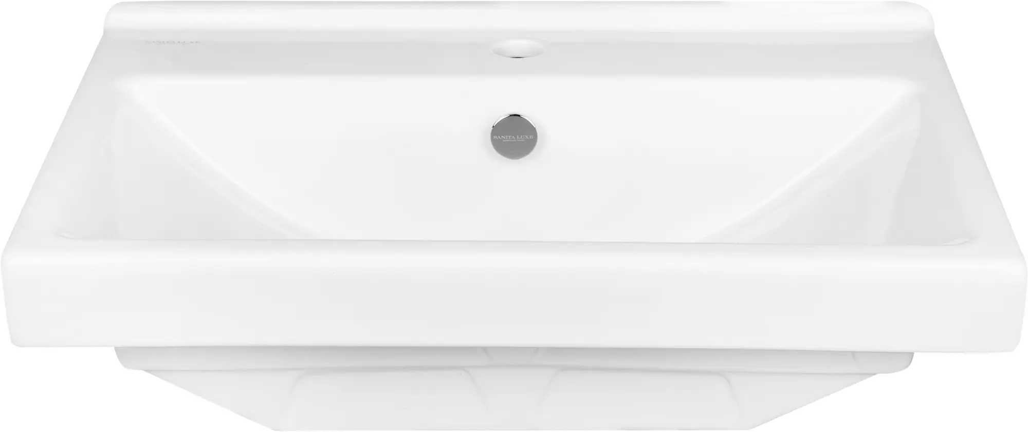 Изображение товара Раковина Sanita Luxe Fest 60 из фарфора с переливом