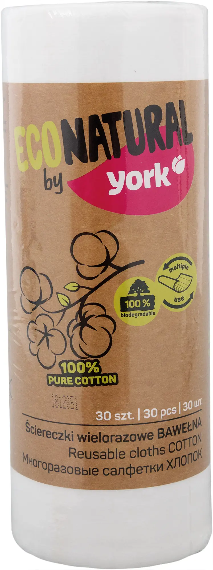 Изображение товара Салфетки в рулоне York «Eco Natural», 30 шт.