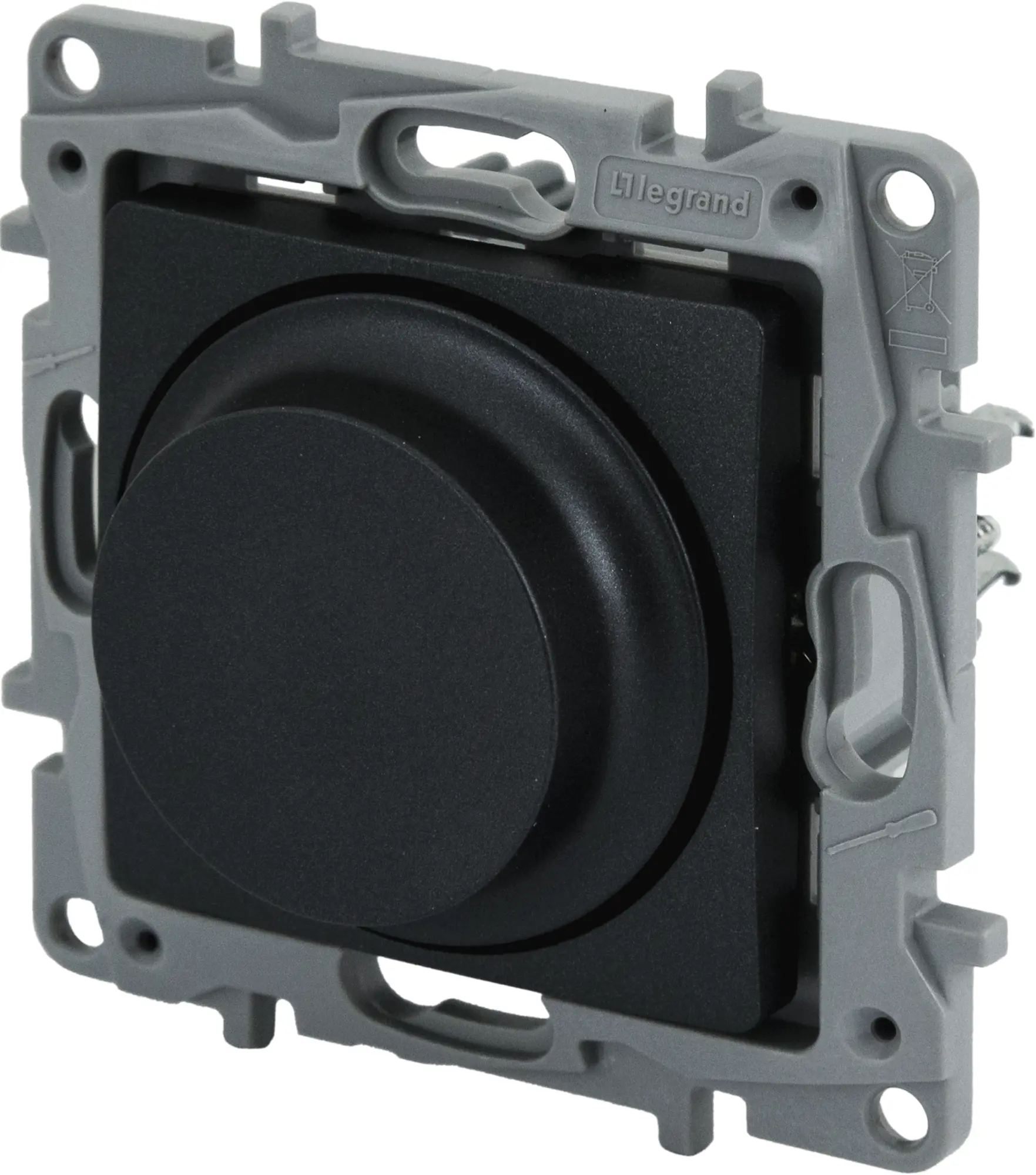 Изображение товара Диммер поворотно-нажимной универсальный Legrand Etika 300Вт антрацит