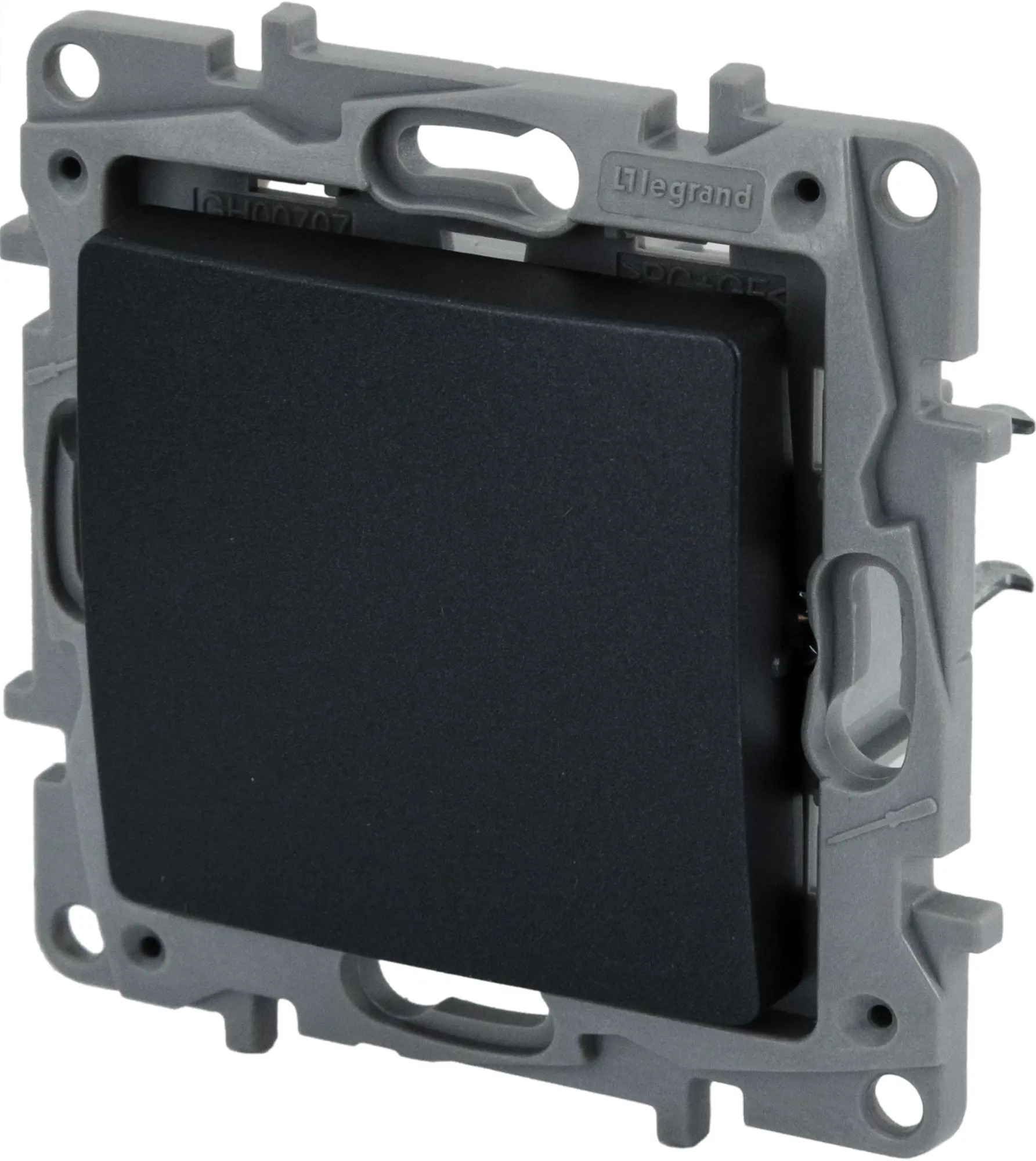 Изображение товара Переключатель перекрёстный одноклавишный Legrand Etika 10А 250В антрацит