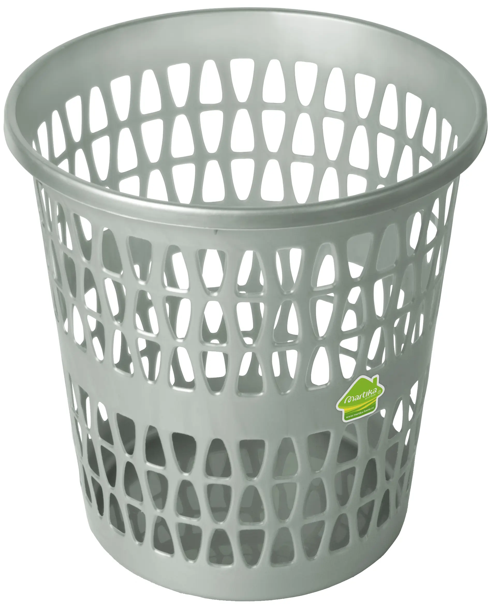 Изображение товара Корзина для мусора Martika Феста 11 л цвет серый