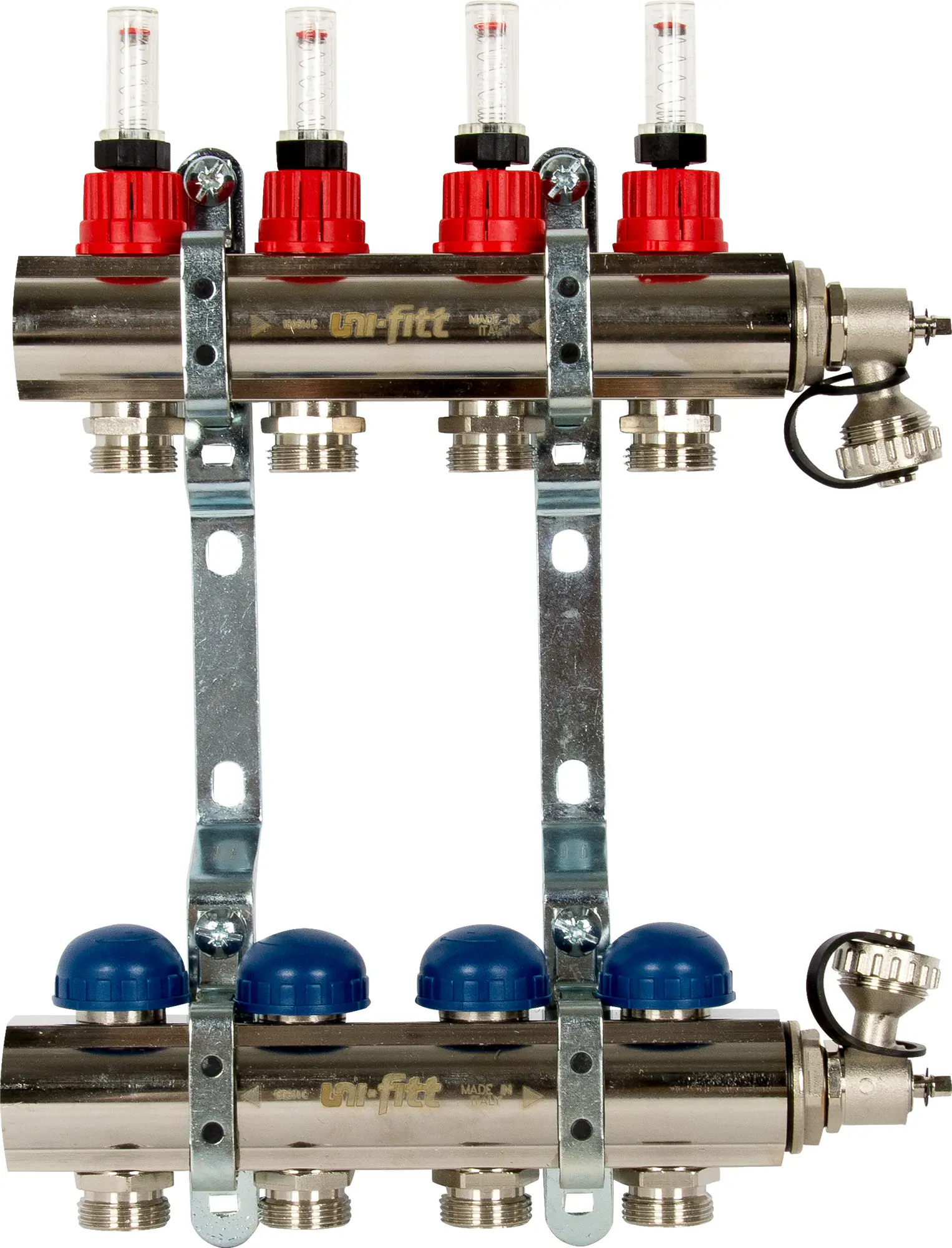 Изображение товара Коллекторная группа Uni-Fitt 1х3/4 с расходомерами 4 выхода Италия