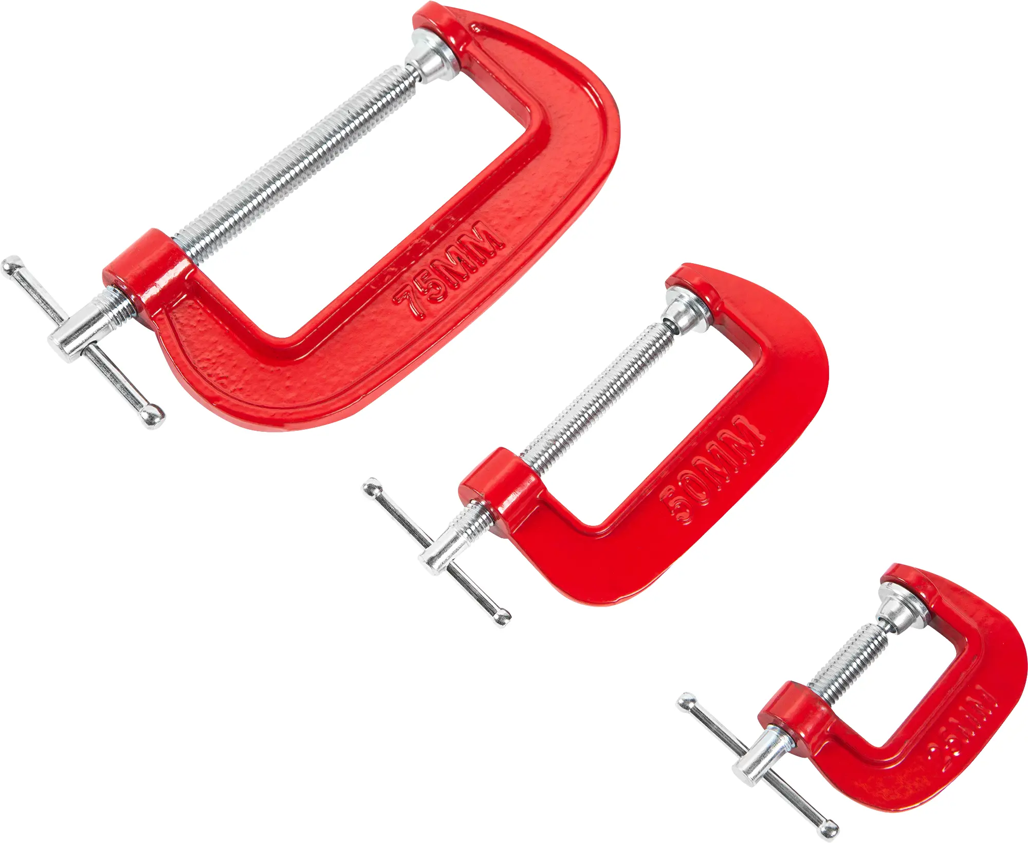 Изображение товара Набор струбцин G-образных 25/50/75 мм