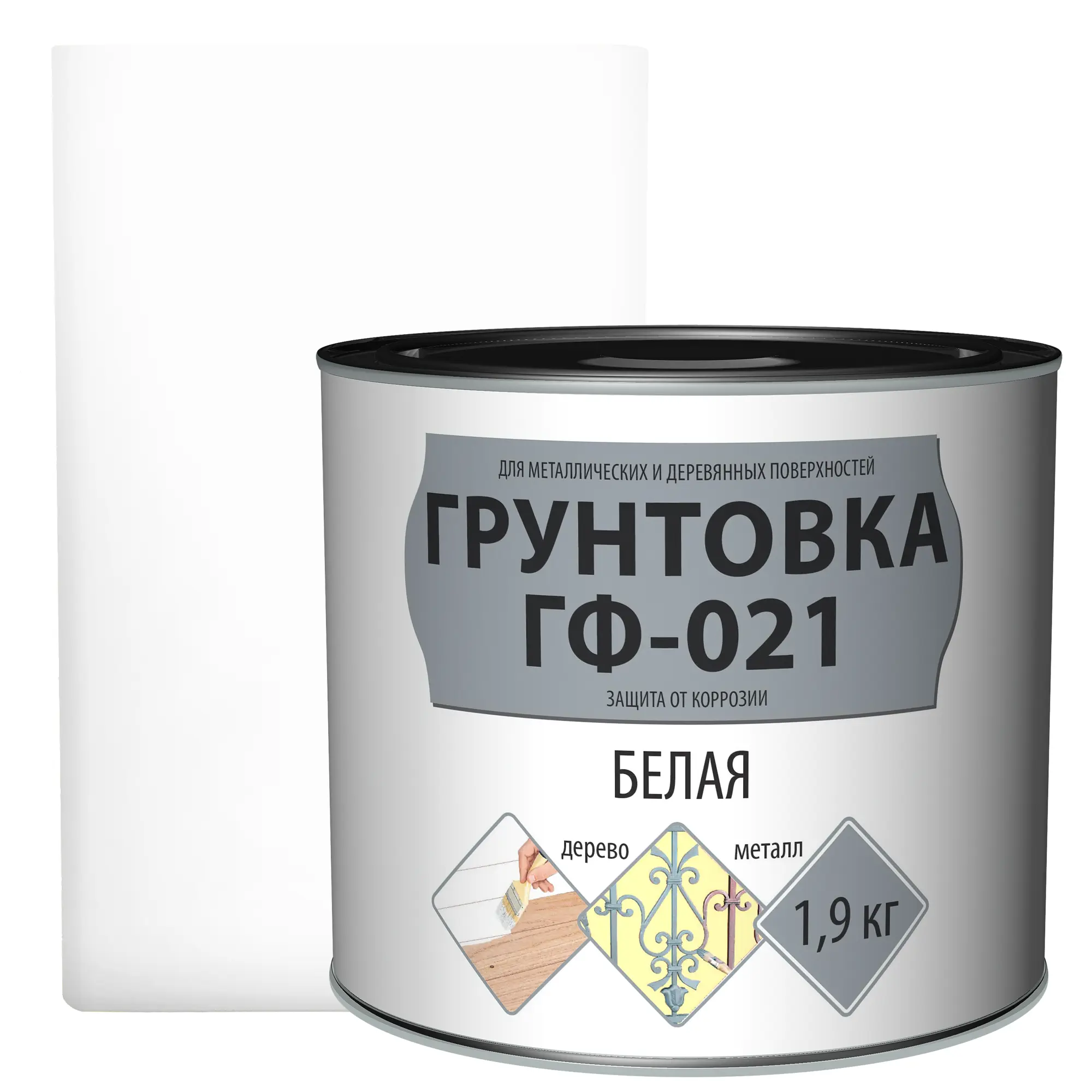Изображение товара Грунтовка Empils ГФ-021 универсальная 1.9 кг для металла и дерева