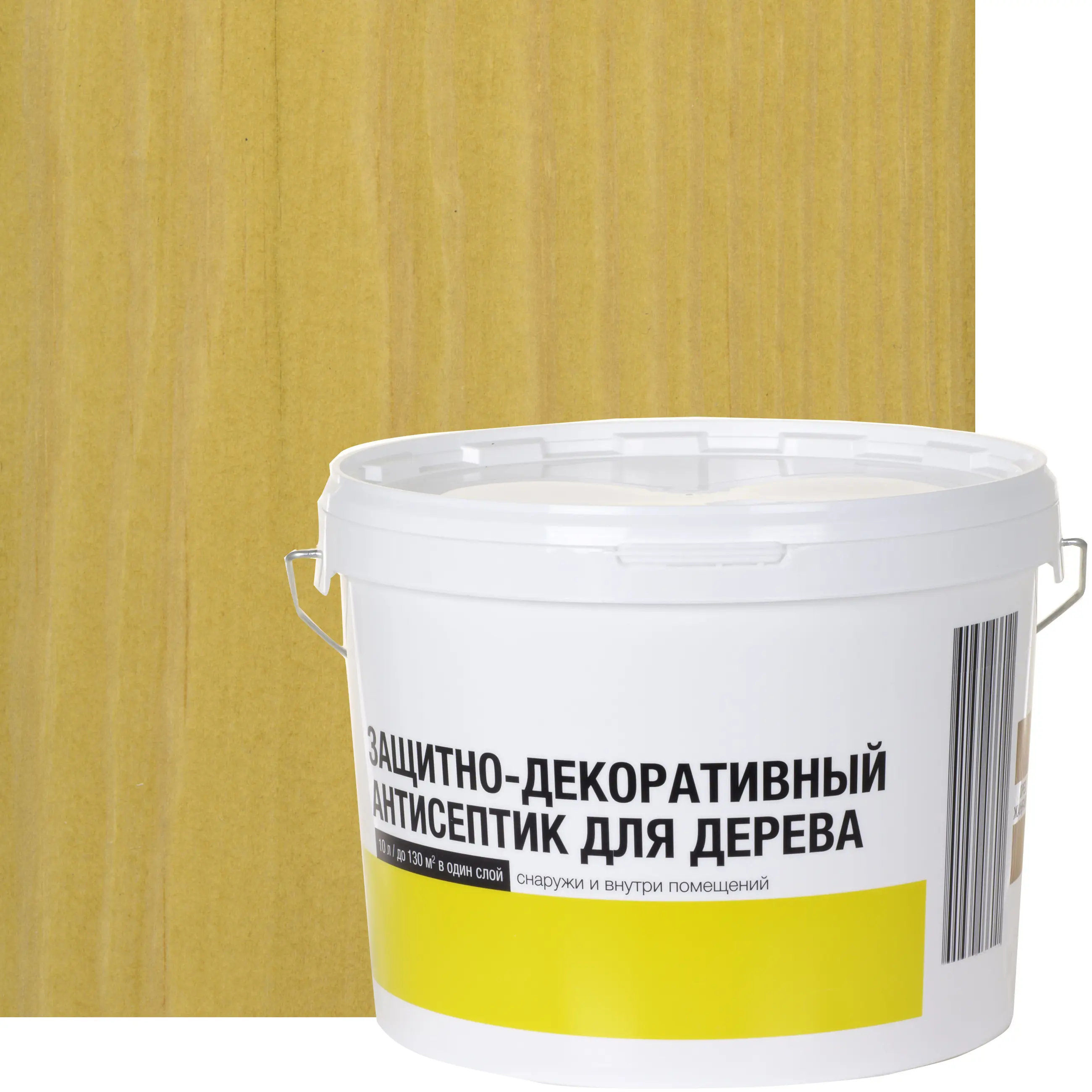 Изображение товара Антисептик матовый сосна 10 л - защитно-декоративное покрытие для дерева