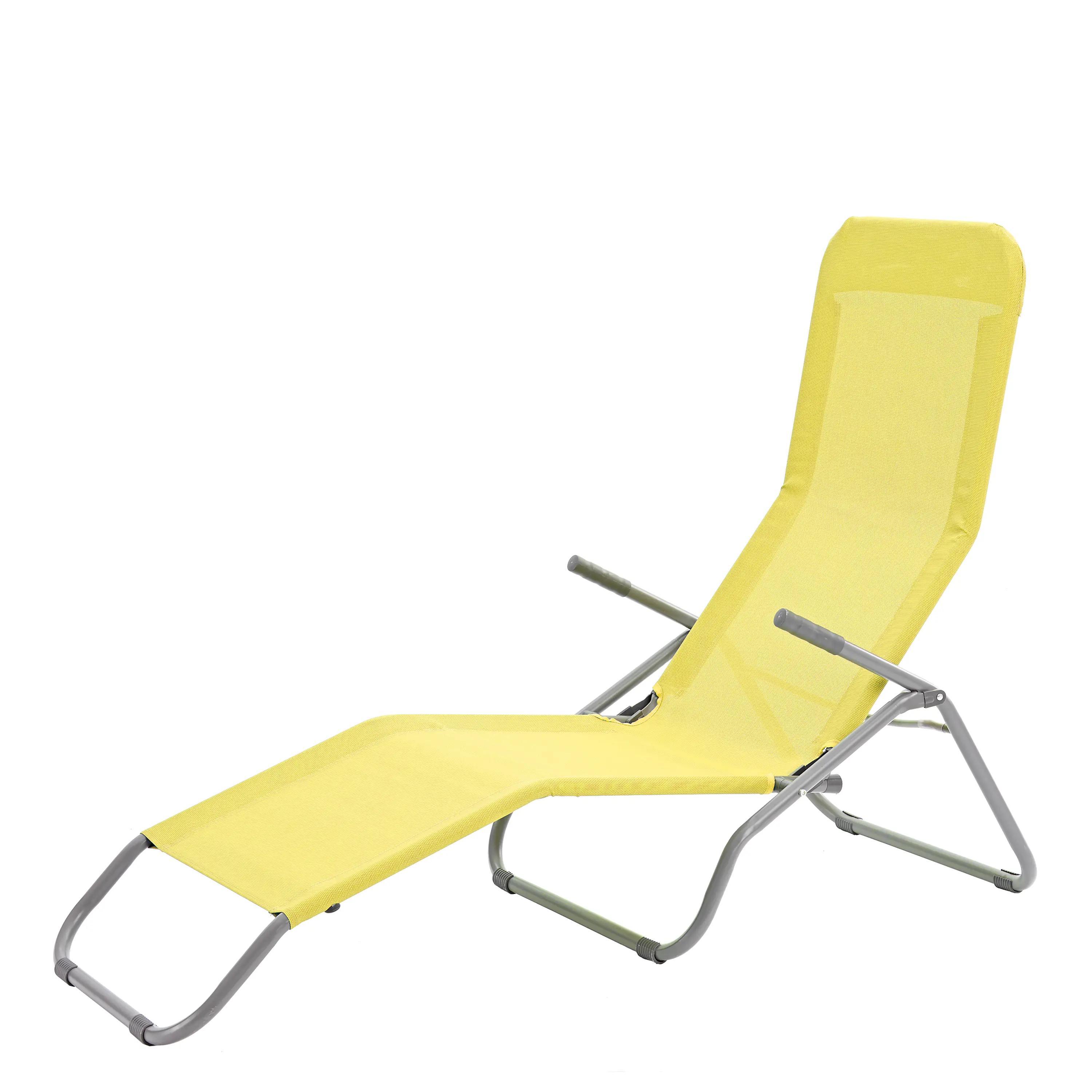 Изображение товара Шезлонг Veia Origami 137х61 см складной сталь/текстиль желтый