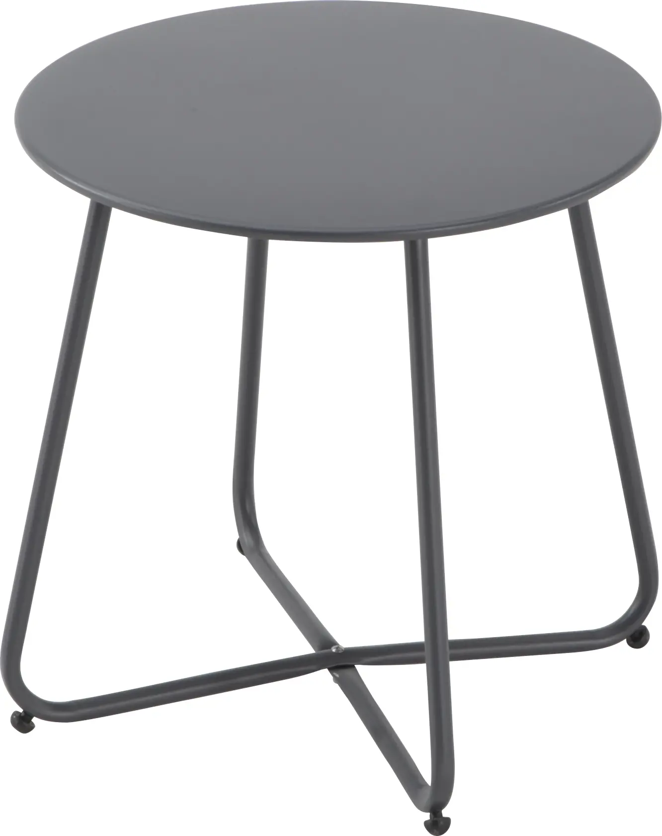 Изображение товара Стол садовый Acapulco диаметр 45 см металл черный для дачи и террасы