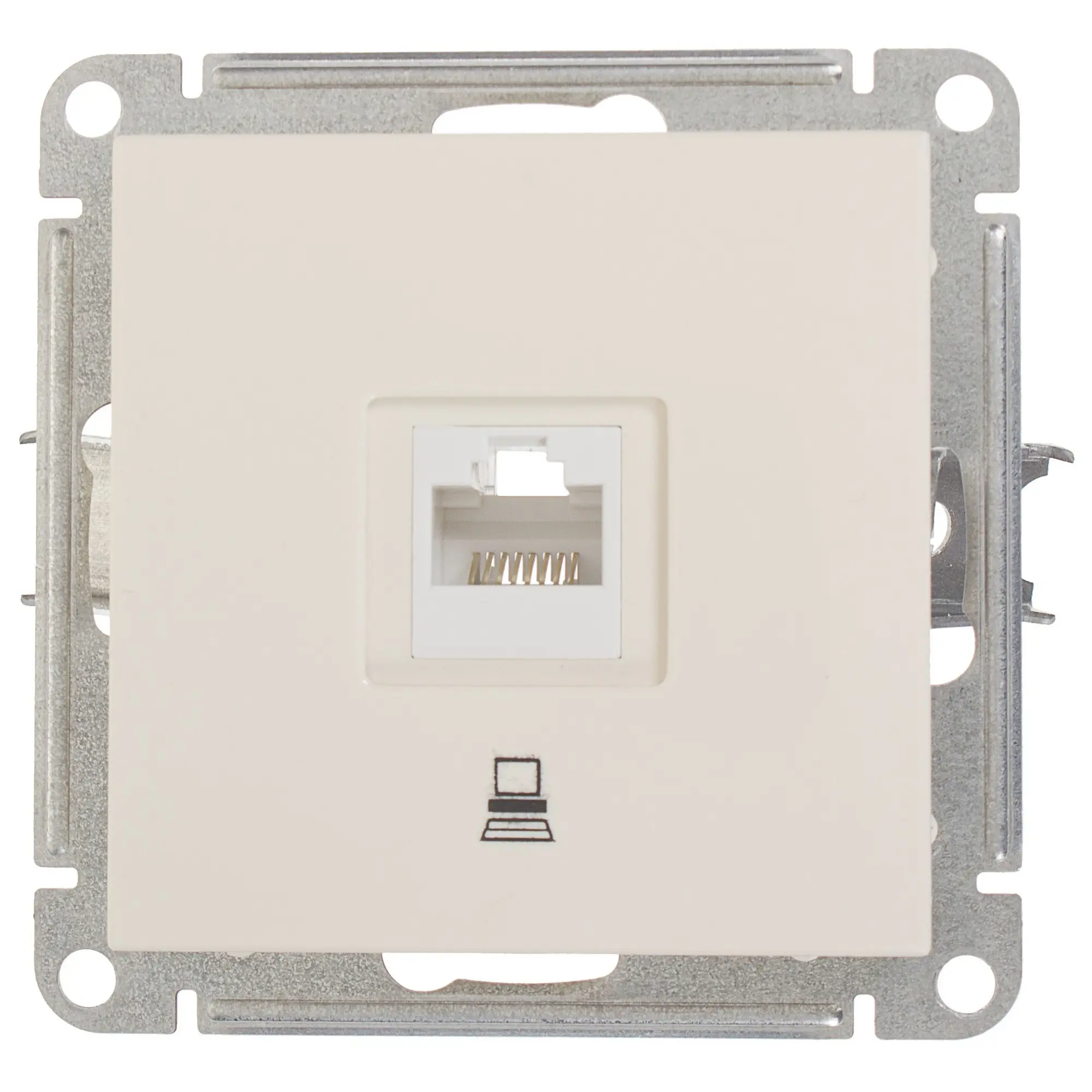 Изображение товара Встраиваемая компьютерная розетка RJ45 серии W59 цвет слоновая кость