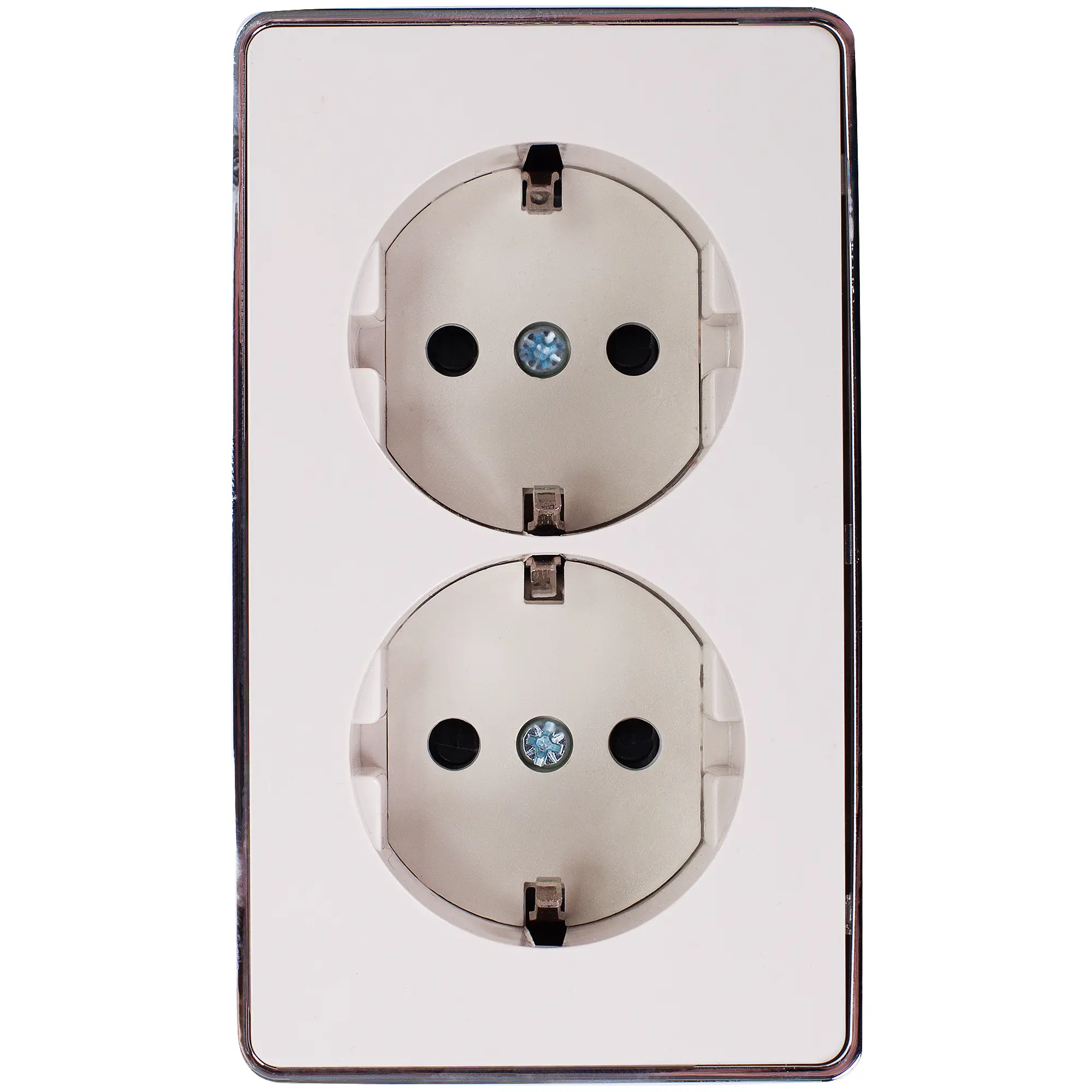 Изображение товара Розетка двойная накладная Werkel Gallant с заземлением цвет слоновая кость