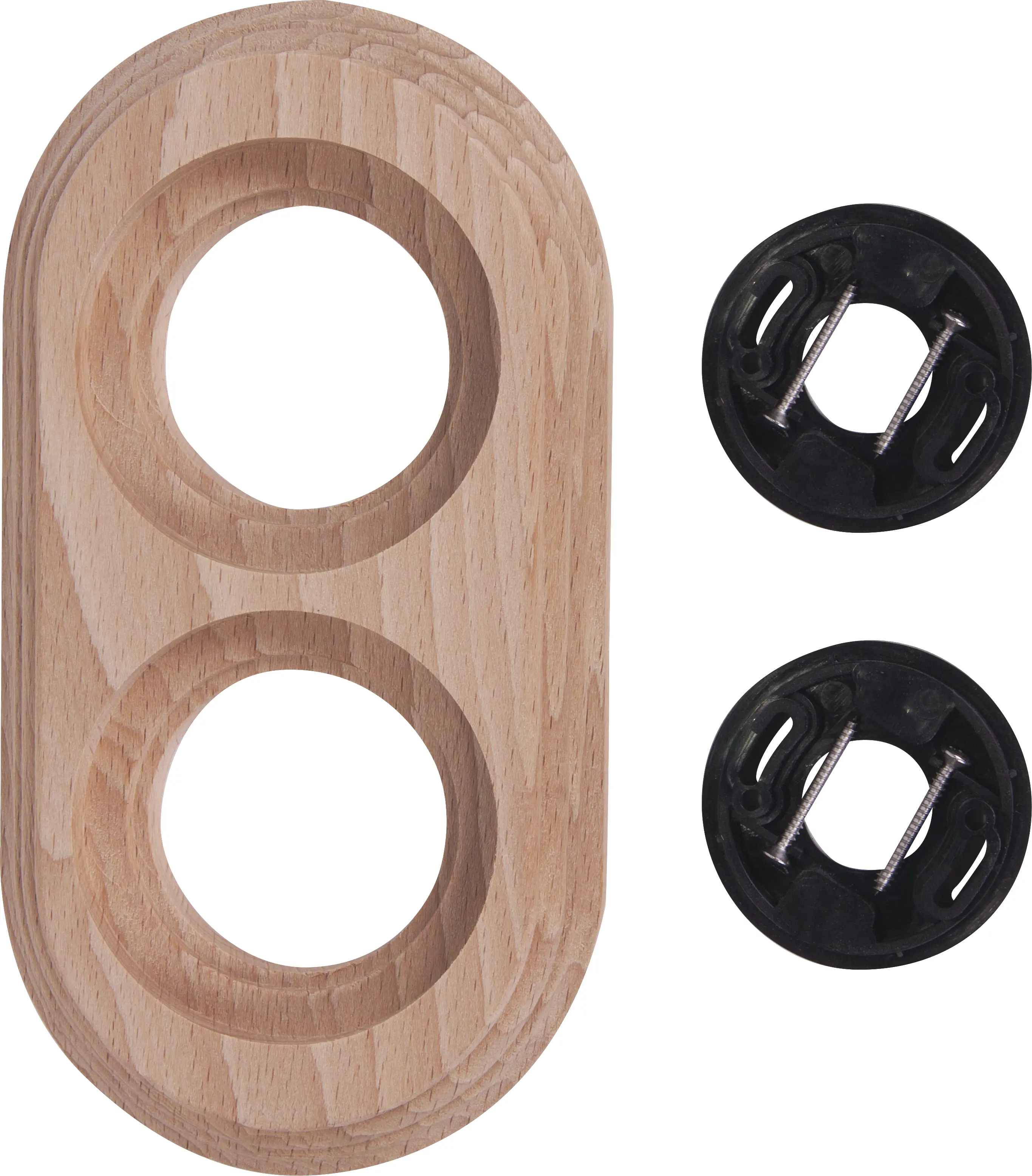 Изображение товара Рамка для розеток и выключателей Electraline Натурель 2 поста бежевый