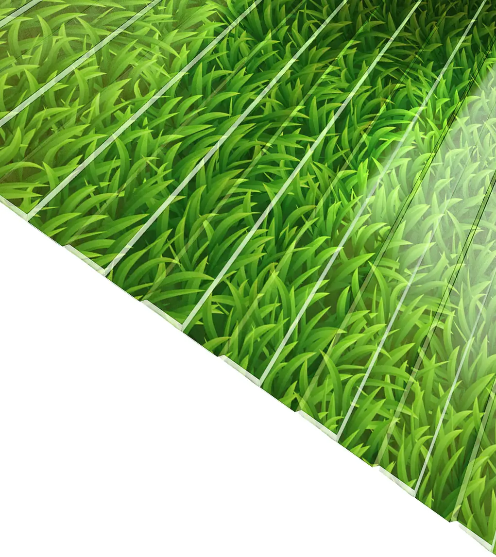 Изображение товара Профнастил С8 0.3 мм 1200x2000 мм трава для заборов стен и потолков