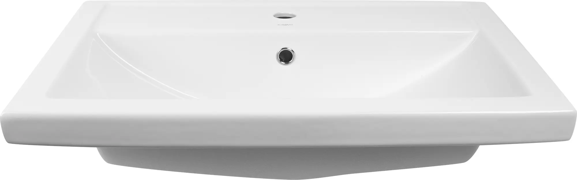 Изображение товара Раковина Kirovit Фостер 70 квадрат из фаянса для ванной комнаты