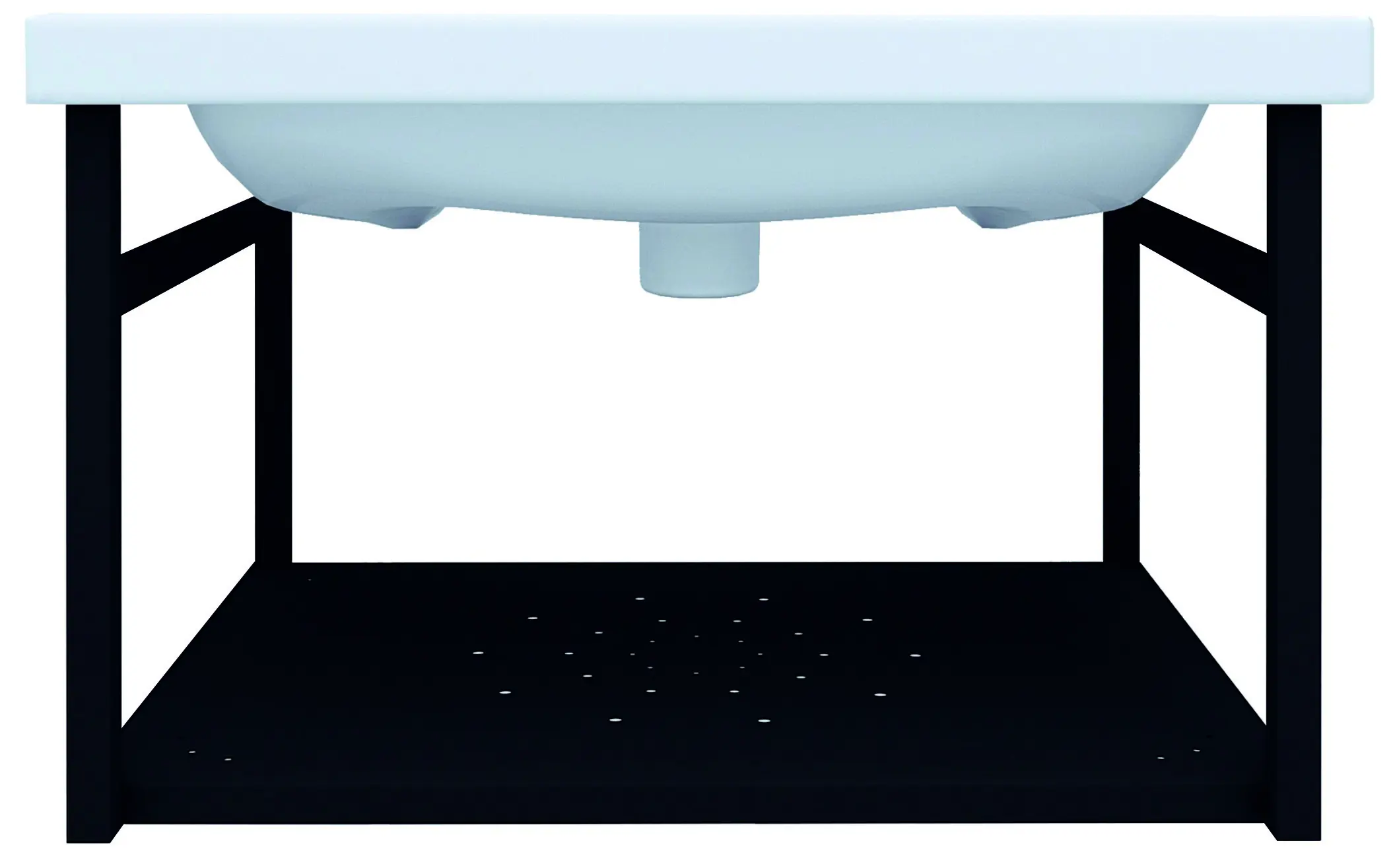 Изображение товара Опора для раковины подвесная Март Ferro 60 см цвет чёрный