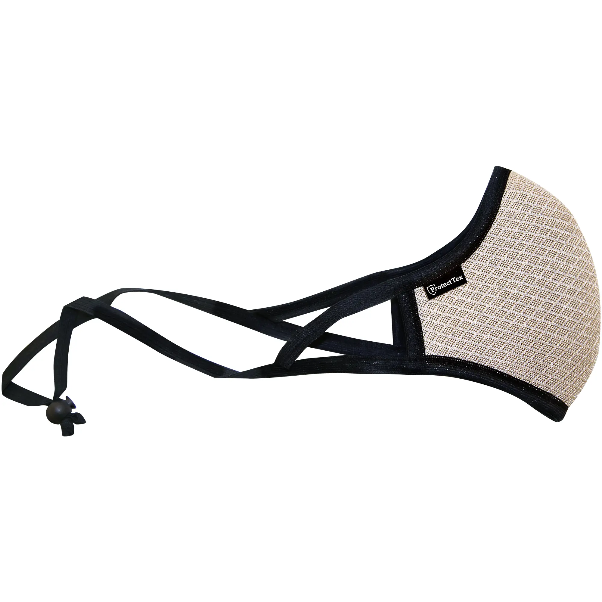 Изображение товара Маска для лица гигиеническая многоразовая ProtectTex, 190x140x5 мм, ПЭ/ппр, цвет бежевый