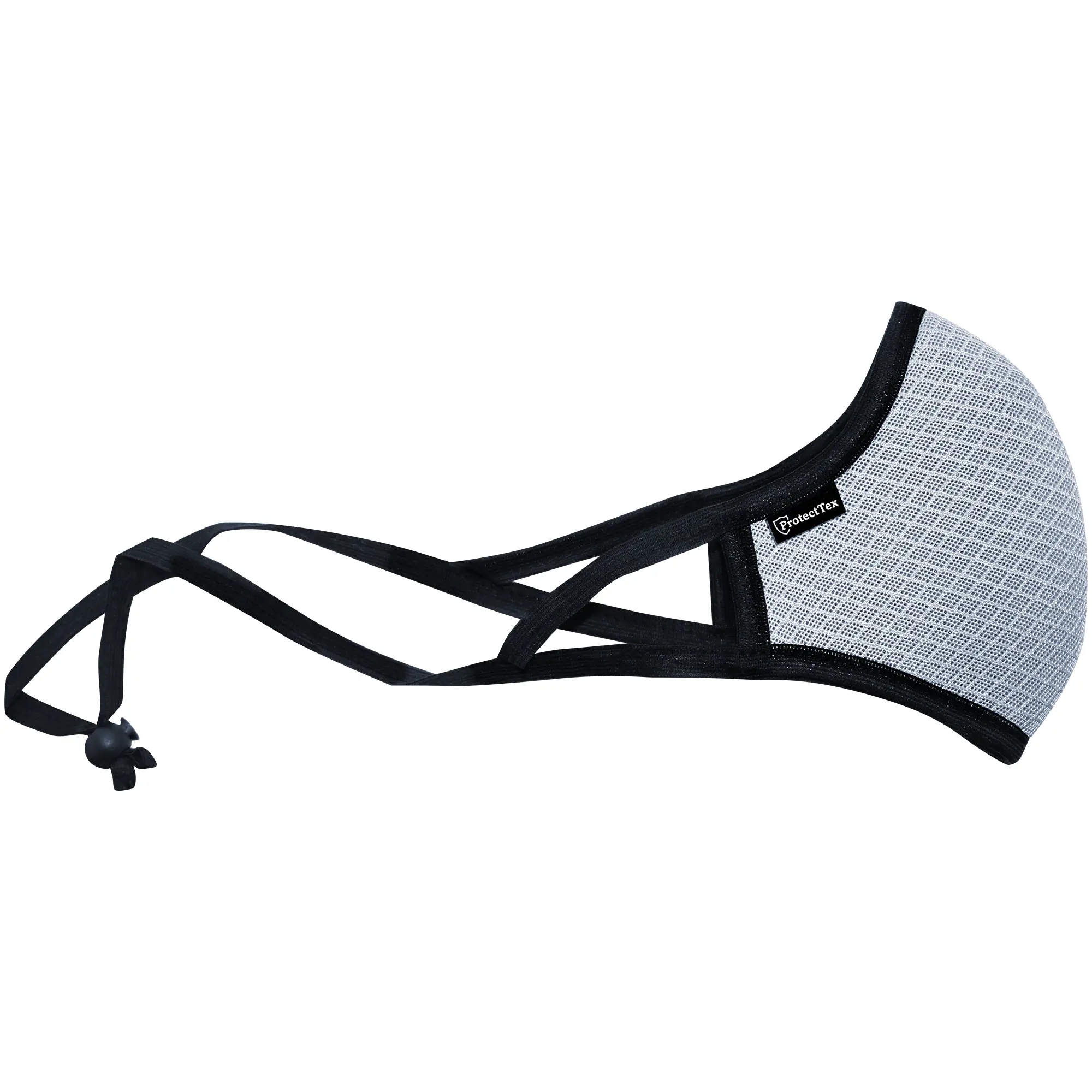 Изображение товара Маска для лица гигиеническая многоразовая ProtectTex, 190x140x5 мм, ПЭ/ппр, цвет серый