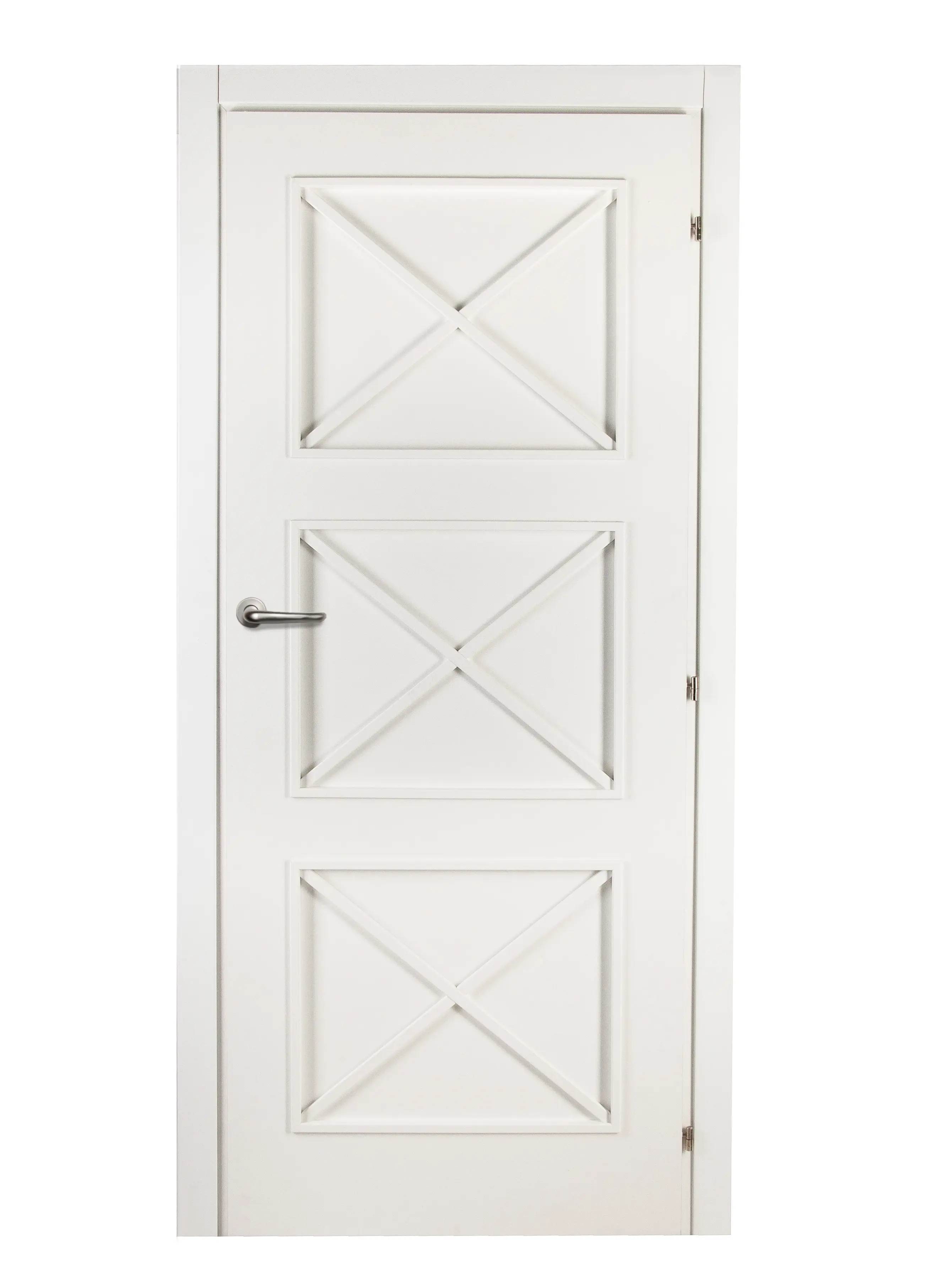 Изображение товара Дверь межкомнатная глухая Камелия белая 2000x800 мм с фурнитурой