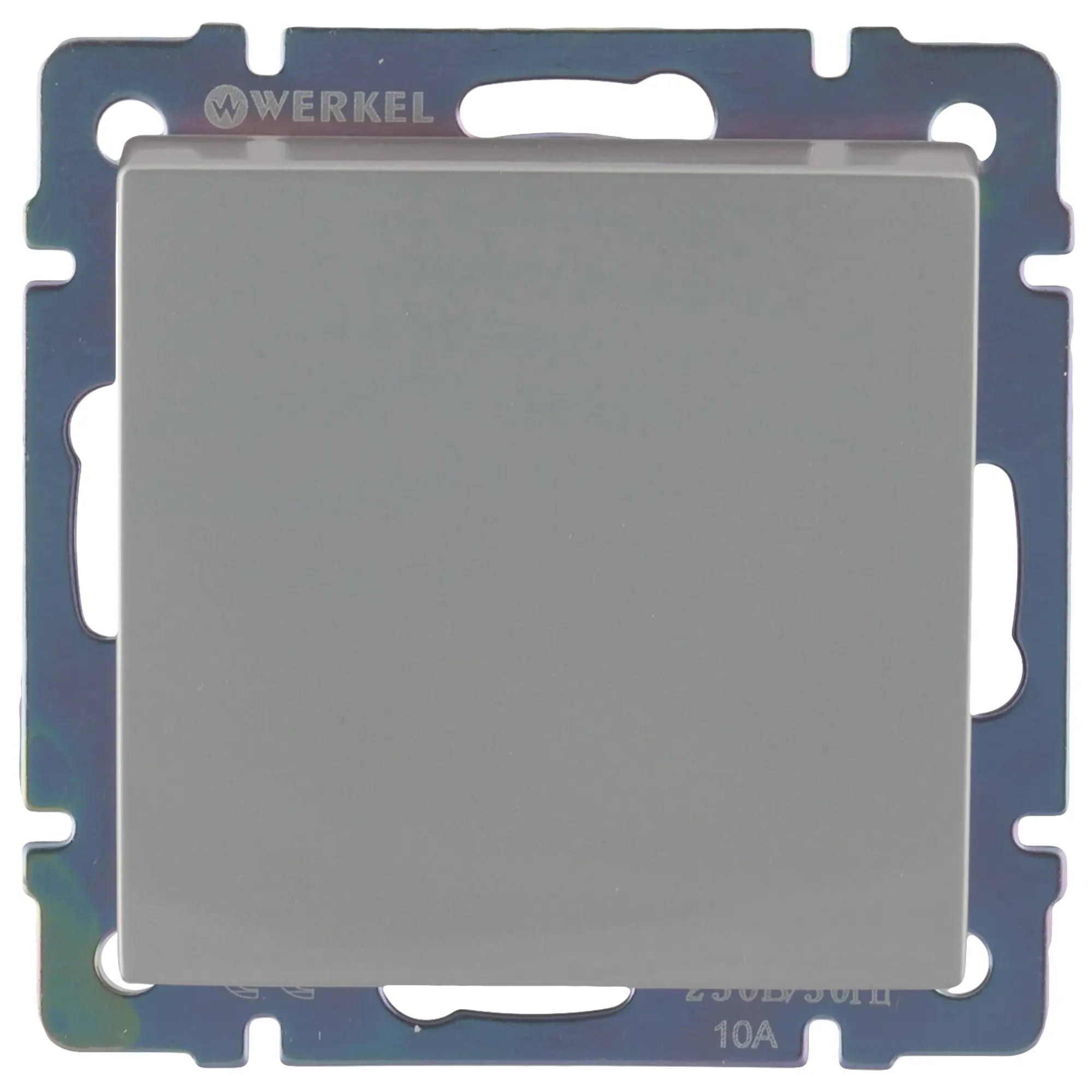 Изображение товара Выключатель встраиваемый Werkel 1 клавиша серебряный для управления освещением