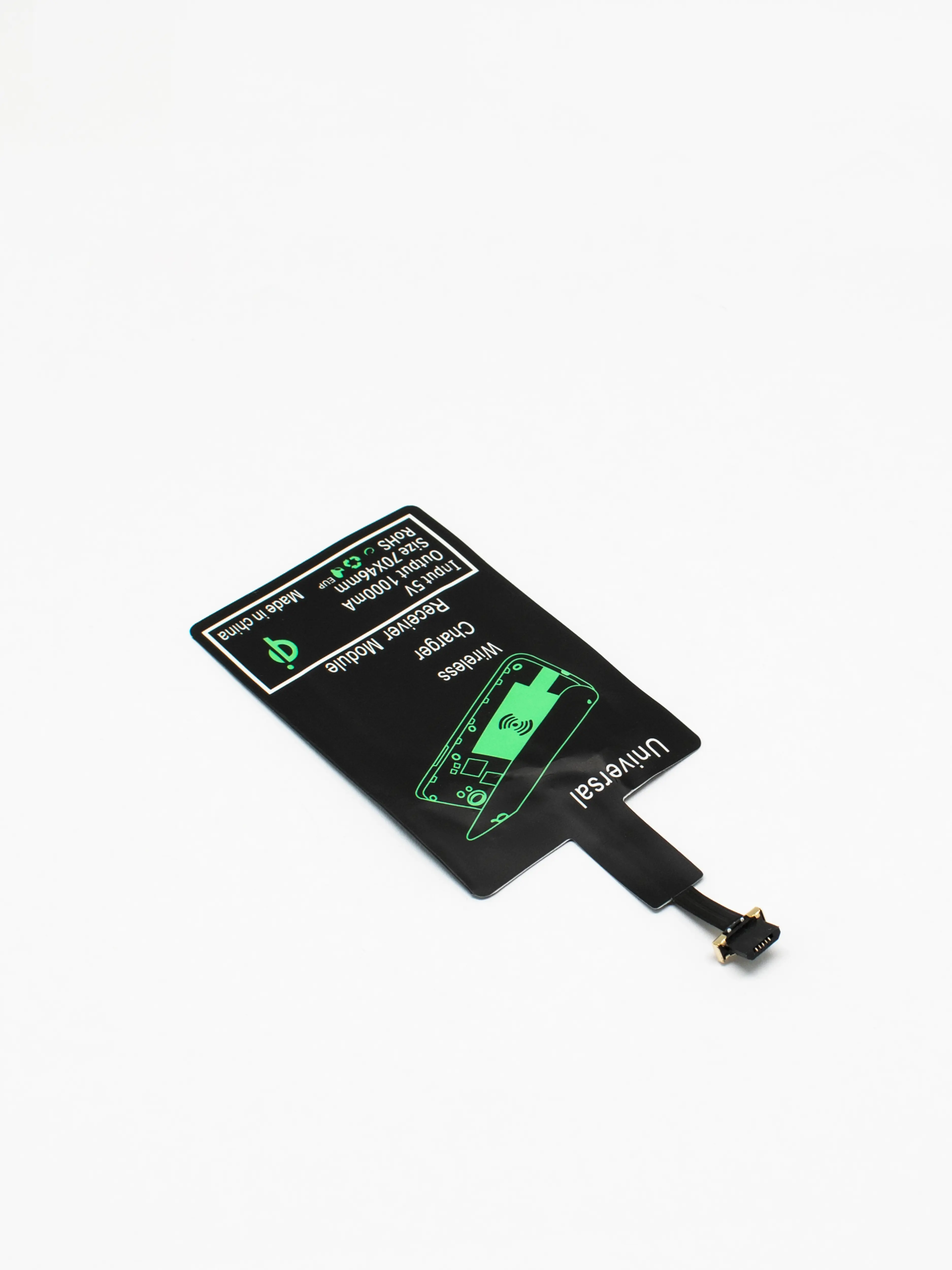 Изображение товара Ресивер для беспроводного зарядного устройства Oxion Qi microUSB