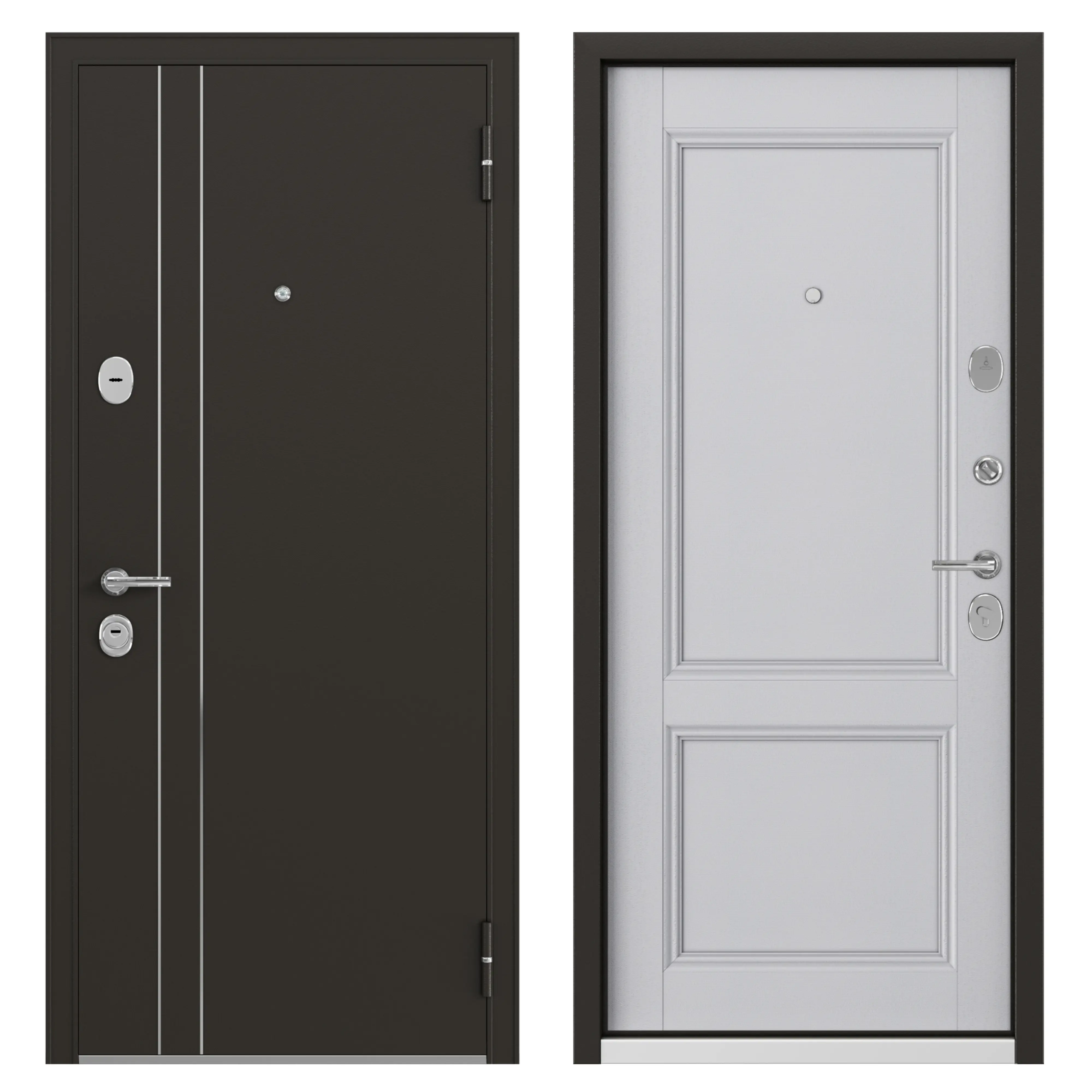 Изображение товара Входная металлическая дверь Контрол Танганика, 960 мм, правая, белый