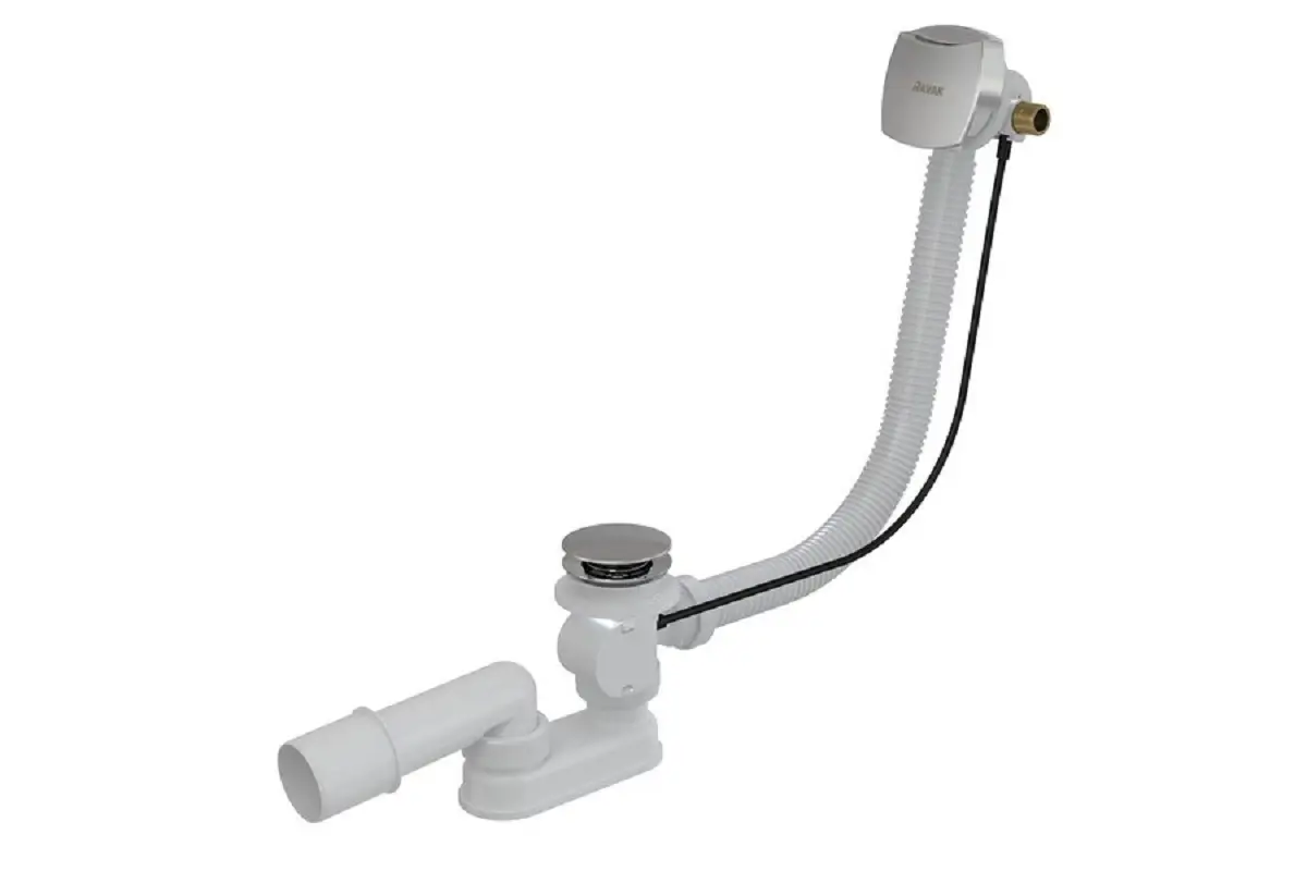 Изображение товара Сточный комплект Ravak для ванны с заполнением и переливом 570 мм хром