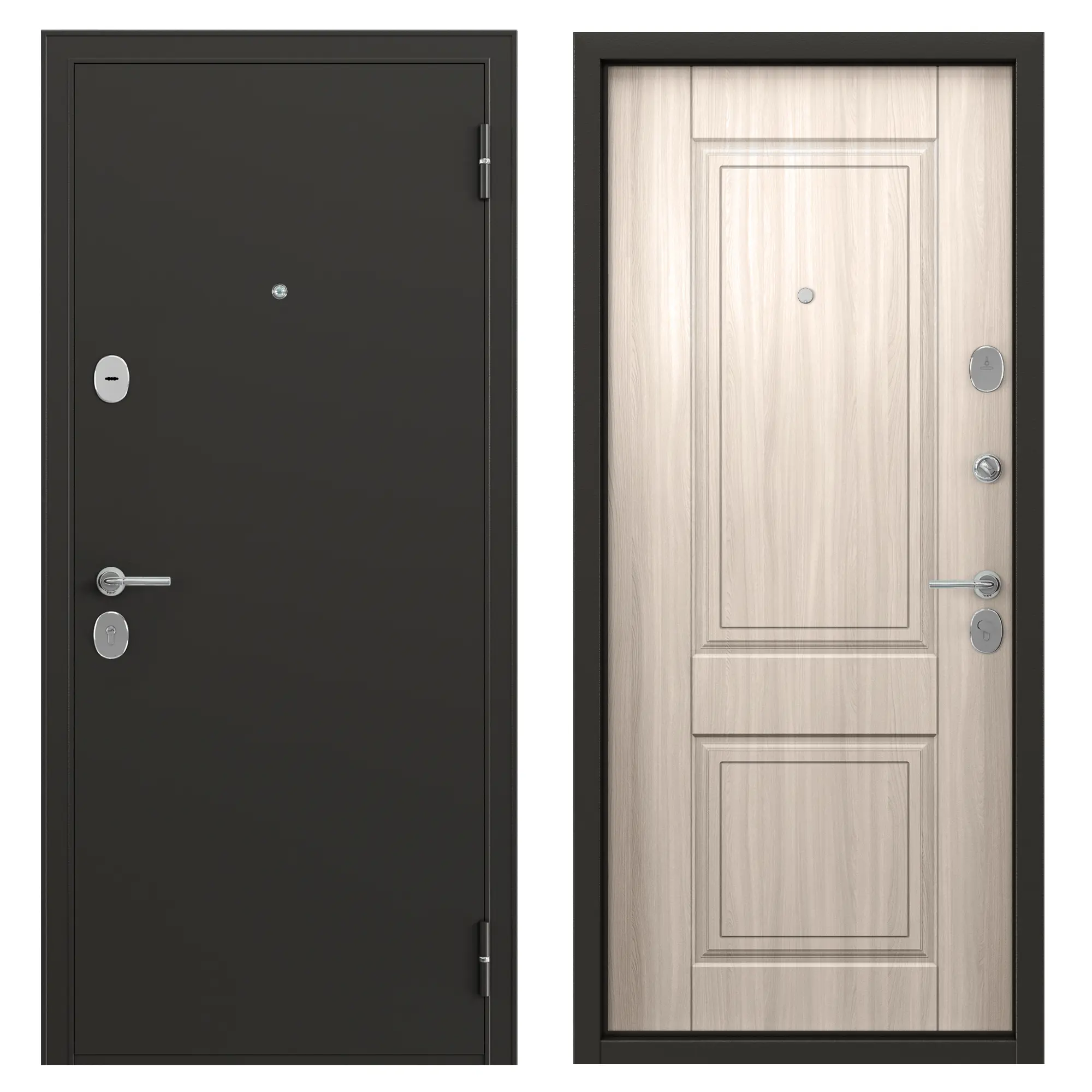 Изображение товара Металлическая входная дверь Ферн ТОREX, 860 мм, левая, дуб белый