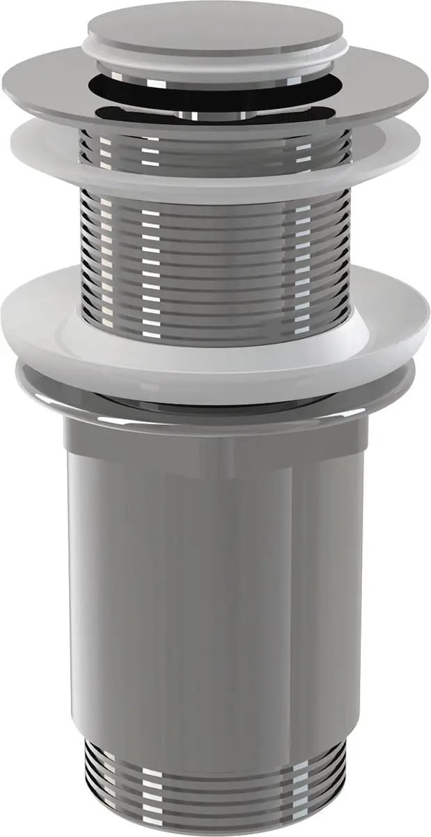 Изображение товара Донный клапан для умывальника AlcaPlast click/clak 5/4 латунь серебристый Болгария