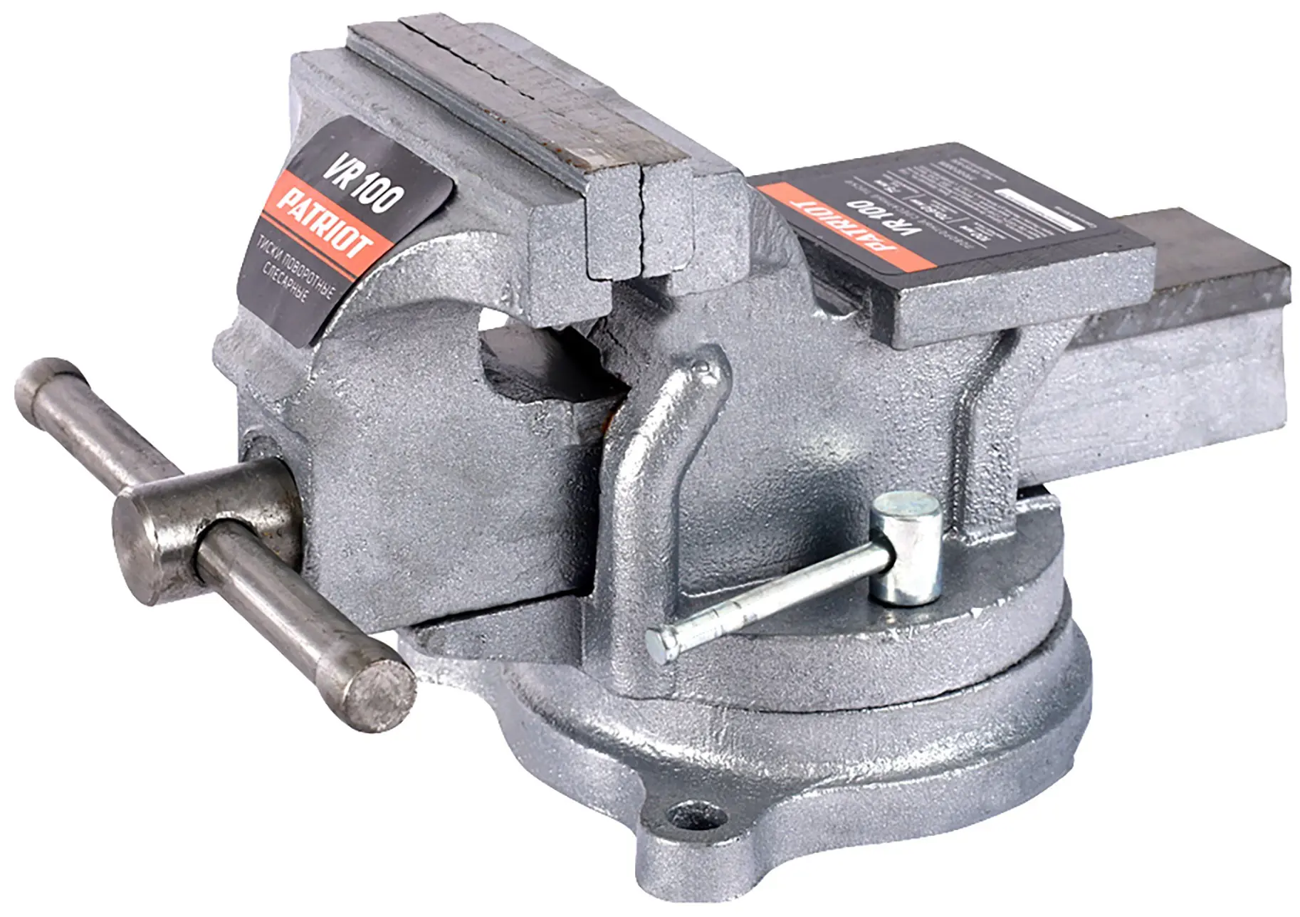 Изображение товара Поворотные слесарные тиски Patriot 770000005 100 мм для обработки металлов