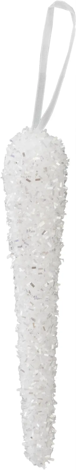 Изображение товара Набор ёлочных украшений «Сосульки» 16.5 см цвет белый