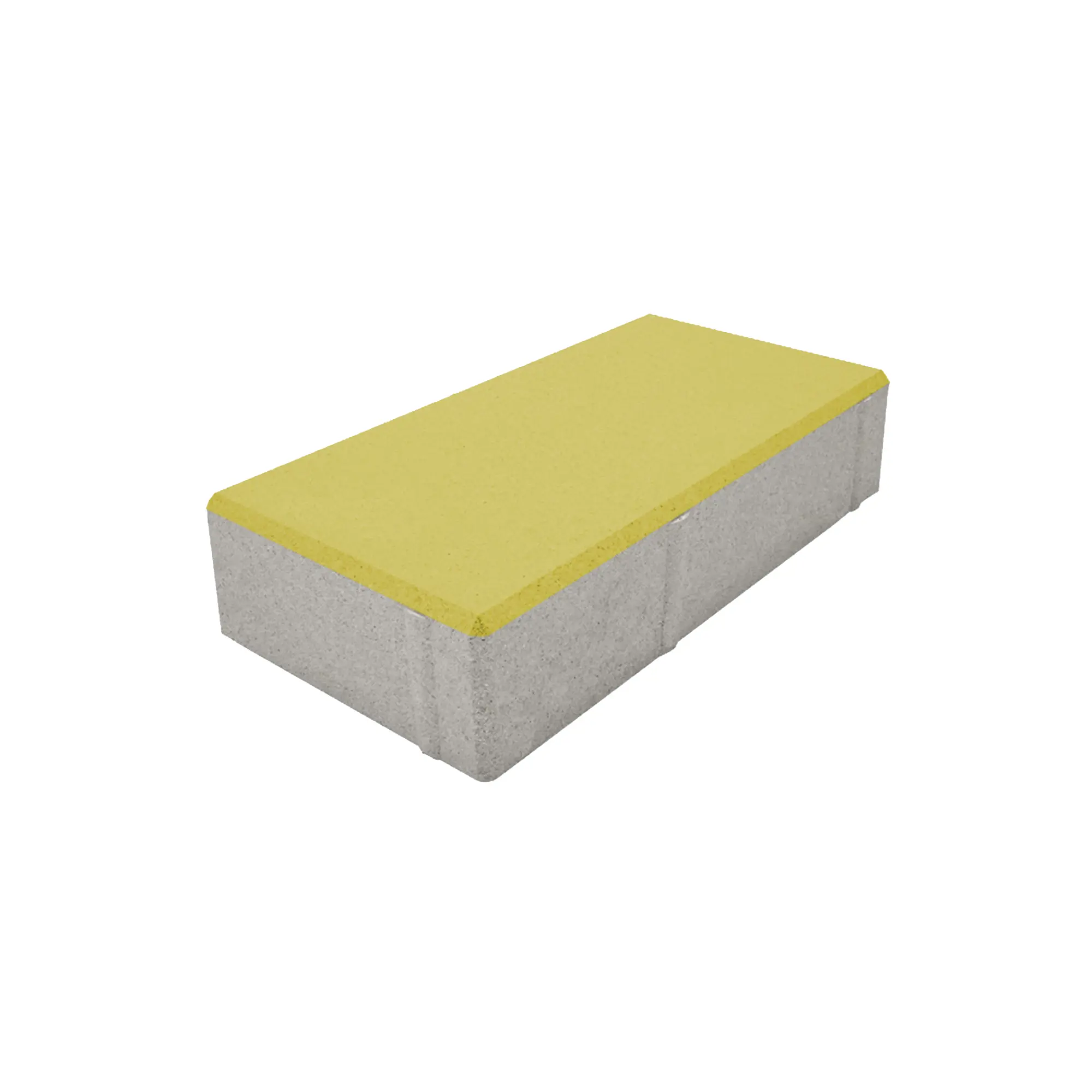 Изображение товара Плитка тротуарная Призма двухслойная 200x100x50 мм жёлтый