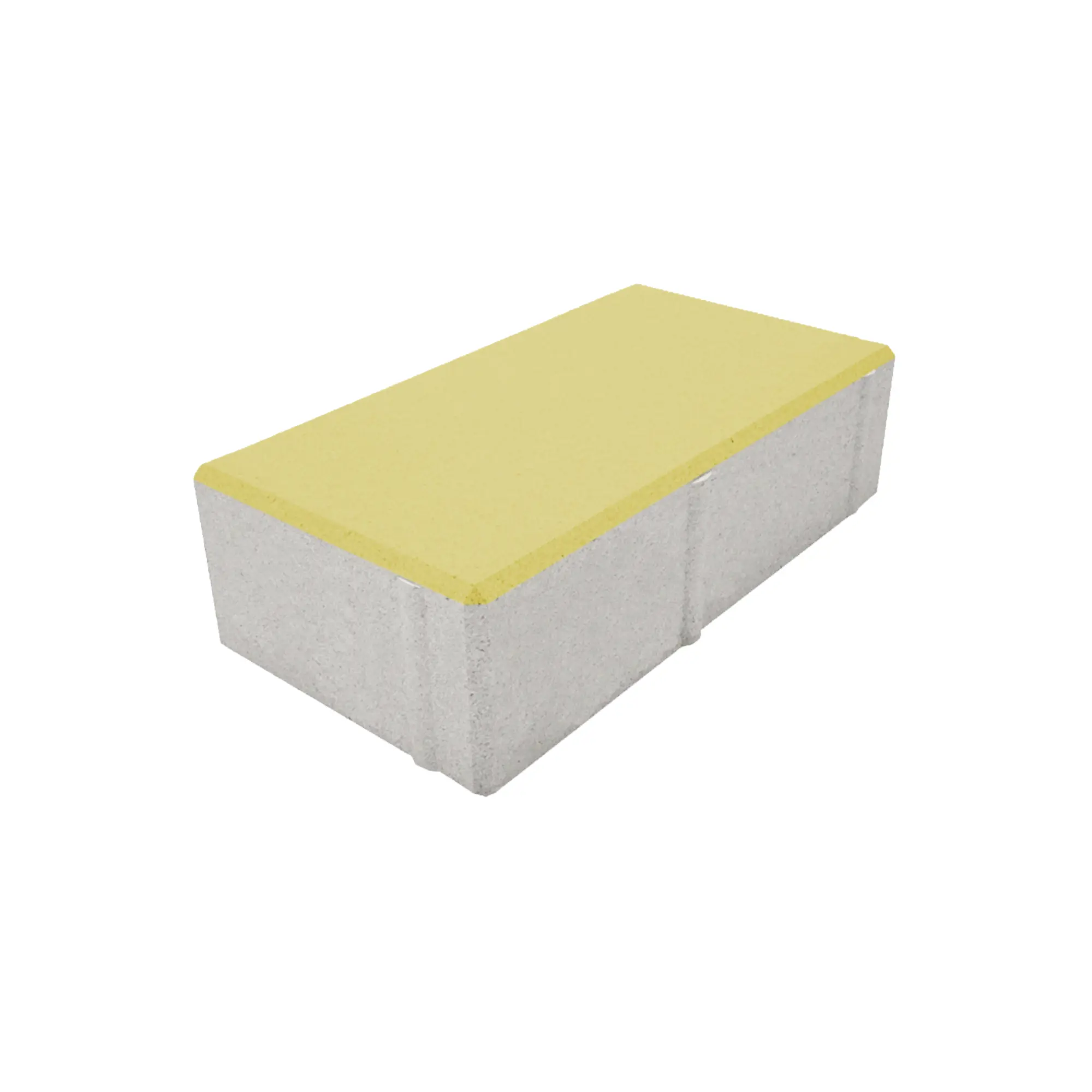 Изображение товара Плитка тротуарная Призма двухслойная 200x100x60 мм жёлтый