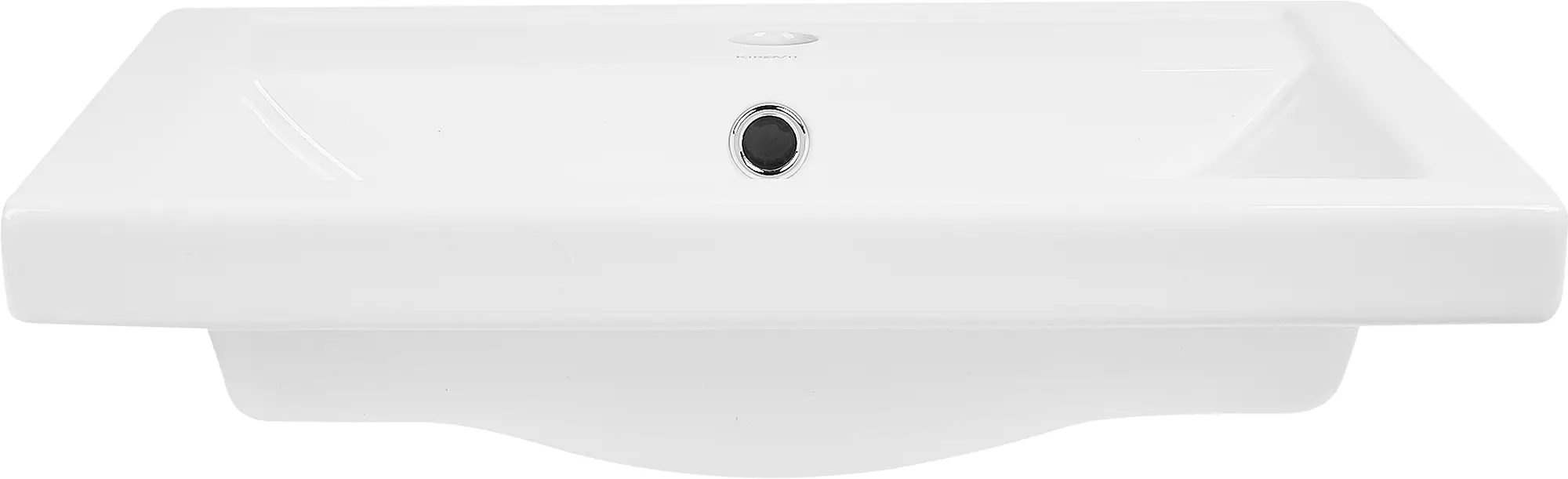 Изображение товара Раковина Kirovit Фостер 50 см керамическая мебельная с переливом для ванной