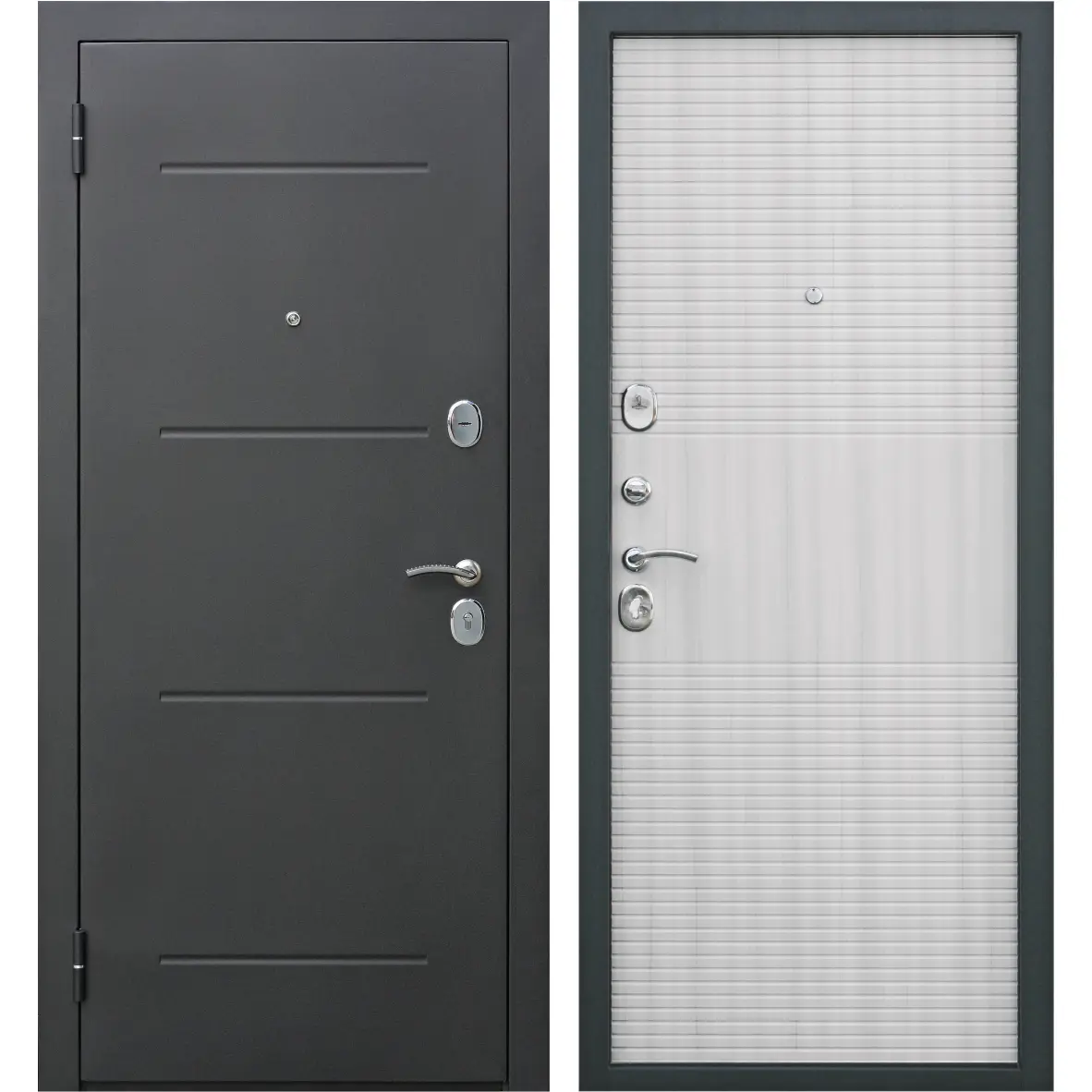 Изображение товара Дверь металлическая Гарда 7.5 муар 960 мм левая, цвет дуб сонома