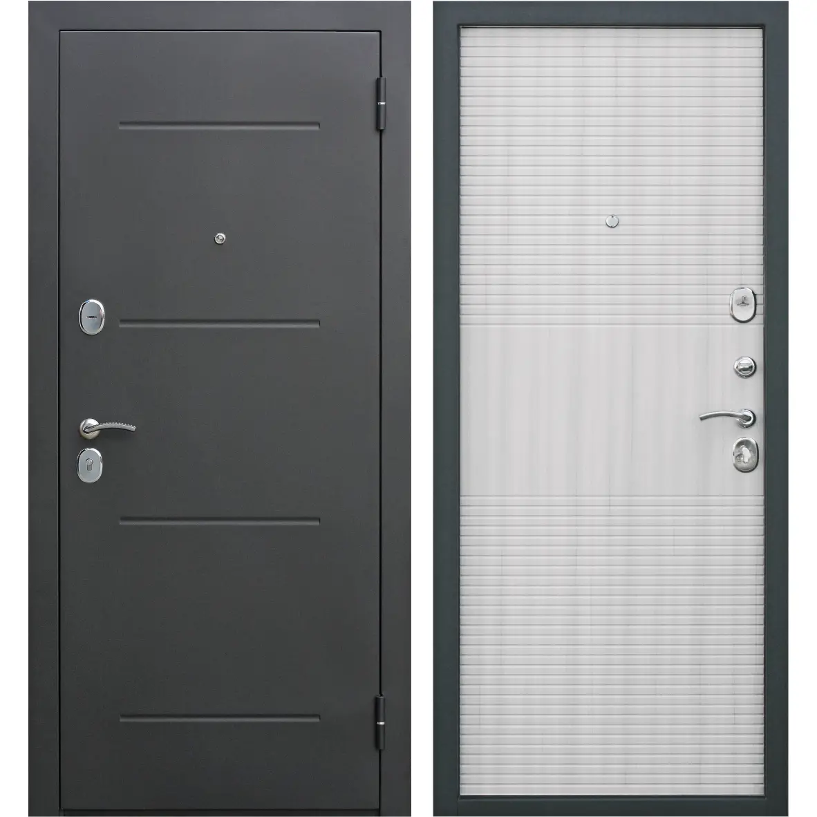 Изображение товара Дверная металлическая Гарда 7.5 муар 960 мм правая, цвет дуб сонома