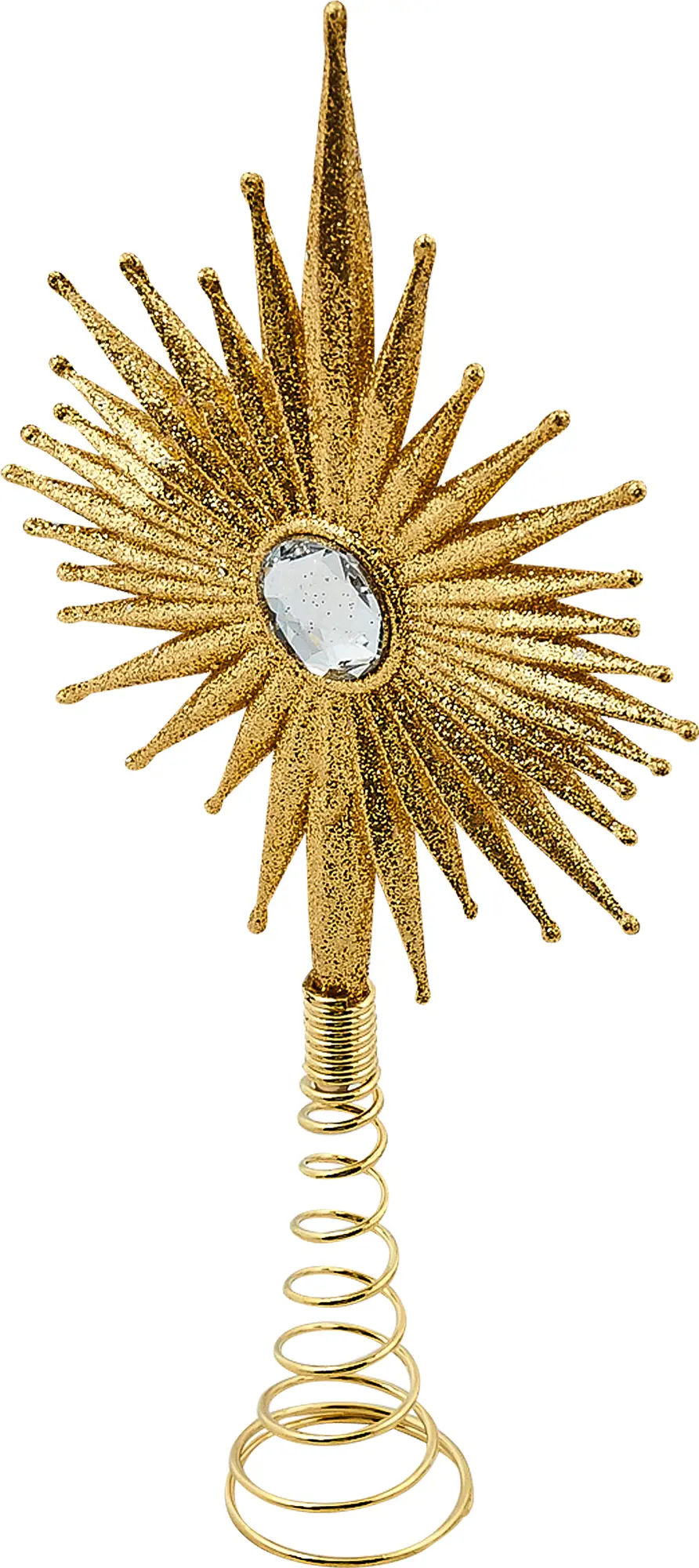 Изображение товара Верхушка для ёлки «Сияние» 20 см, цвет золотой