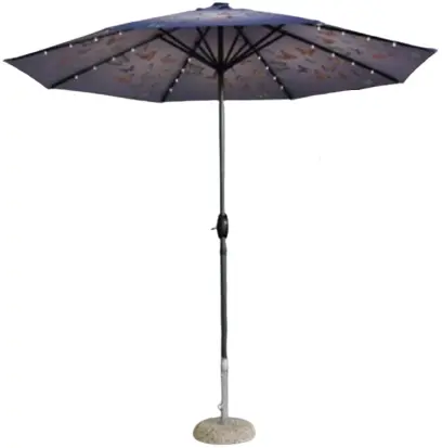 Изображение товара Зонт D3 алюминиевый с USB и подсветкой 3 м бордовый