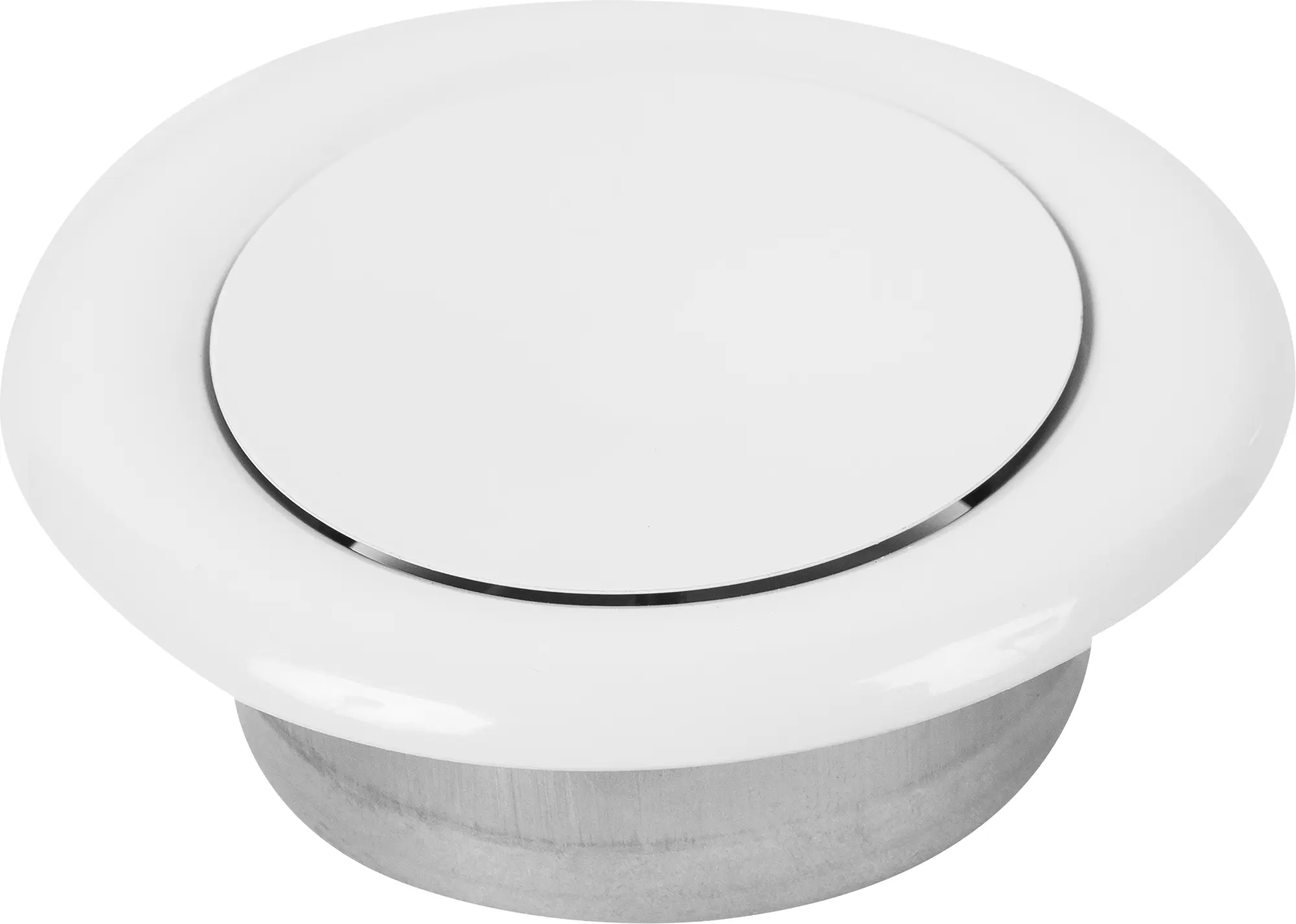 Изображение товара Диффузор вентиляционный Ore DVS-P D100 мм нержавеющая сталь белый монтаж потолок и стена