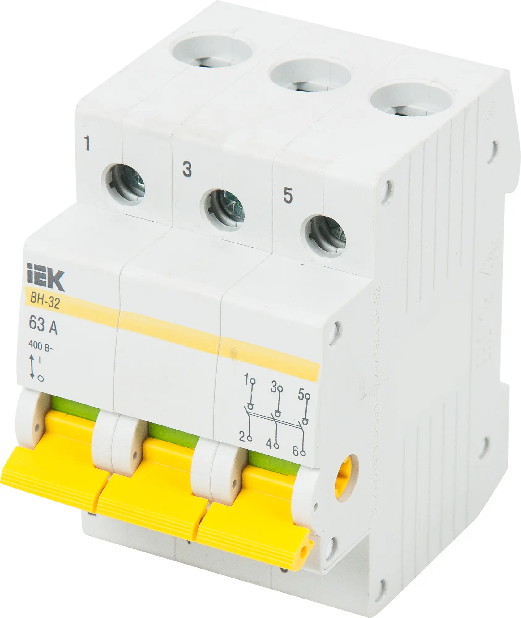Изображение товара Выключатель нагрузки IEK ВН-32 3P 63 А для промышленной и бытовой электроники