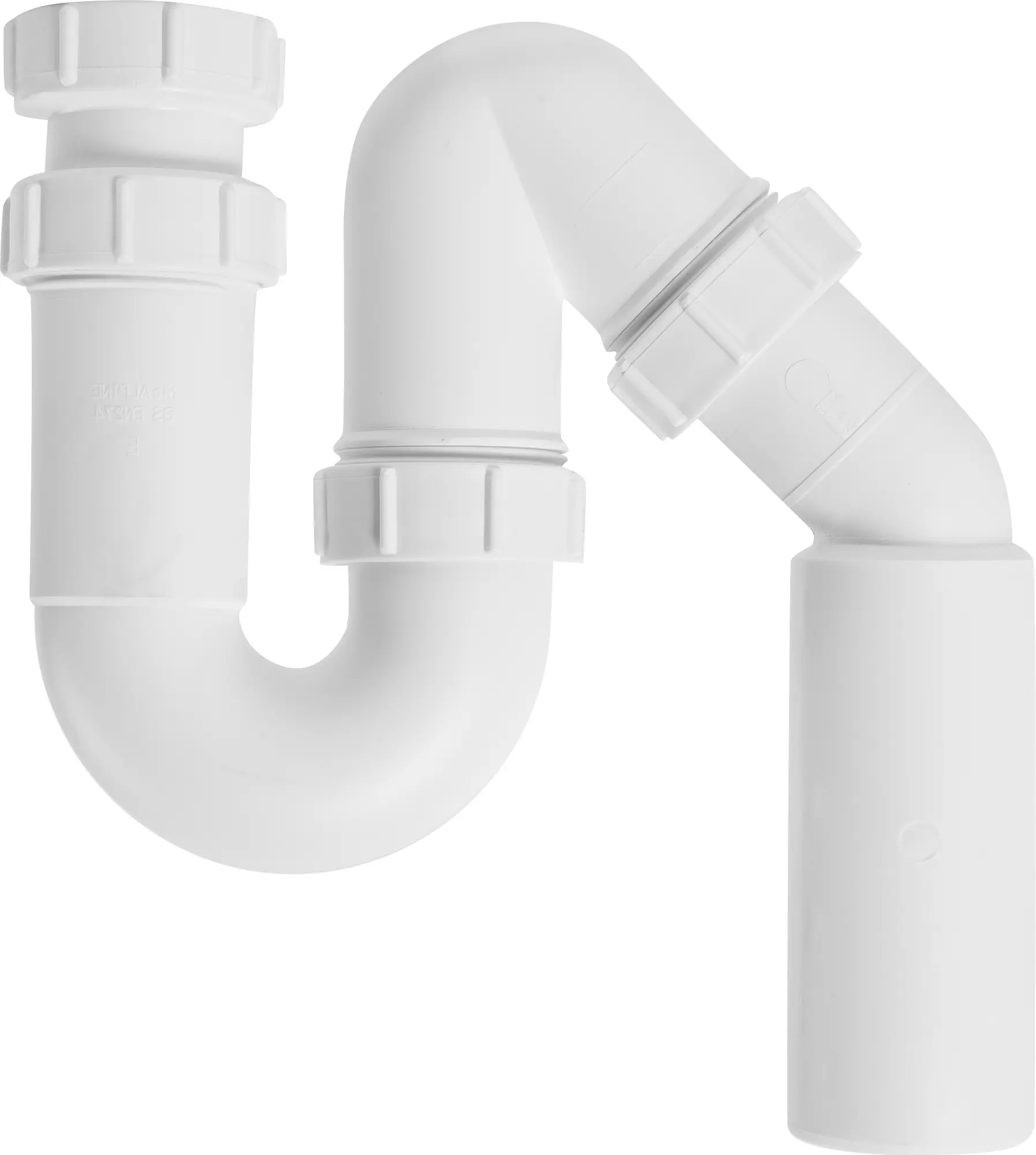 Изображение товара Сифон для мойки трубный McAlpine без выпуска ø40 мм полипропилен