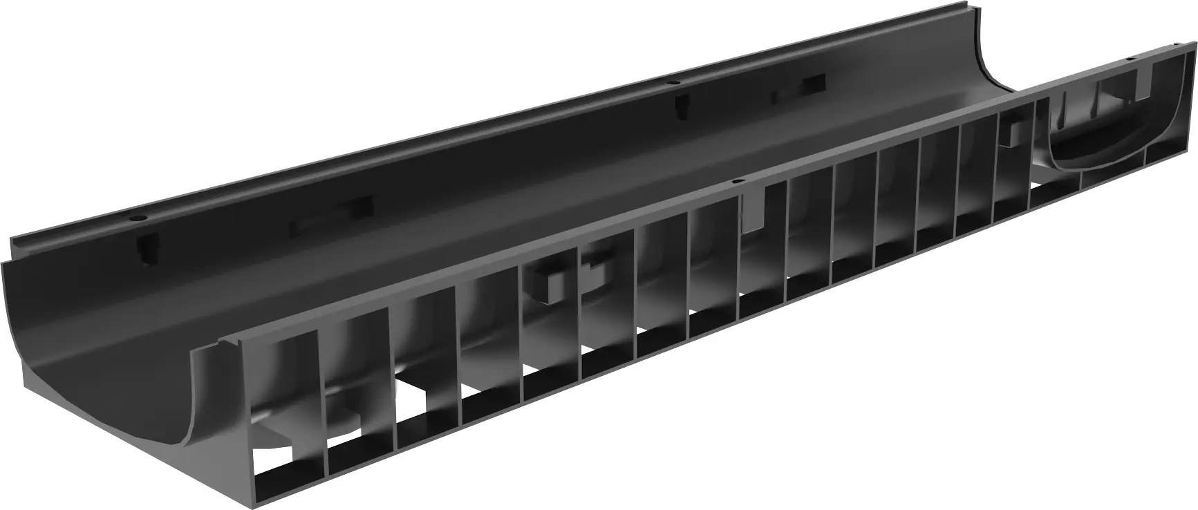 Изображение товара Лоток водосточный DN200 1000х100х246 мм Гидролика пластик Россия