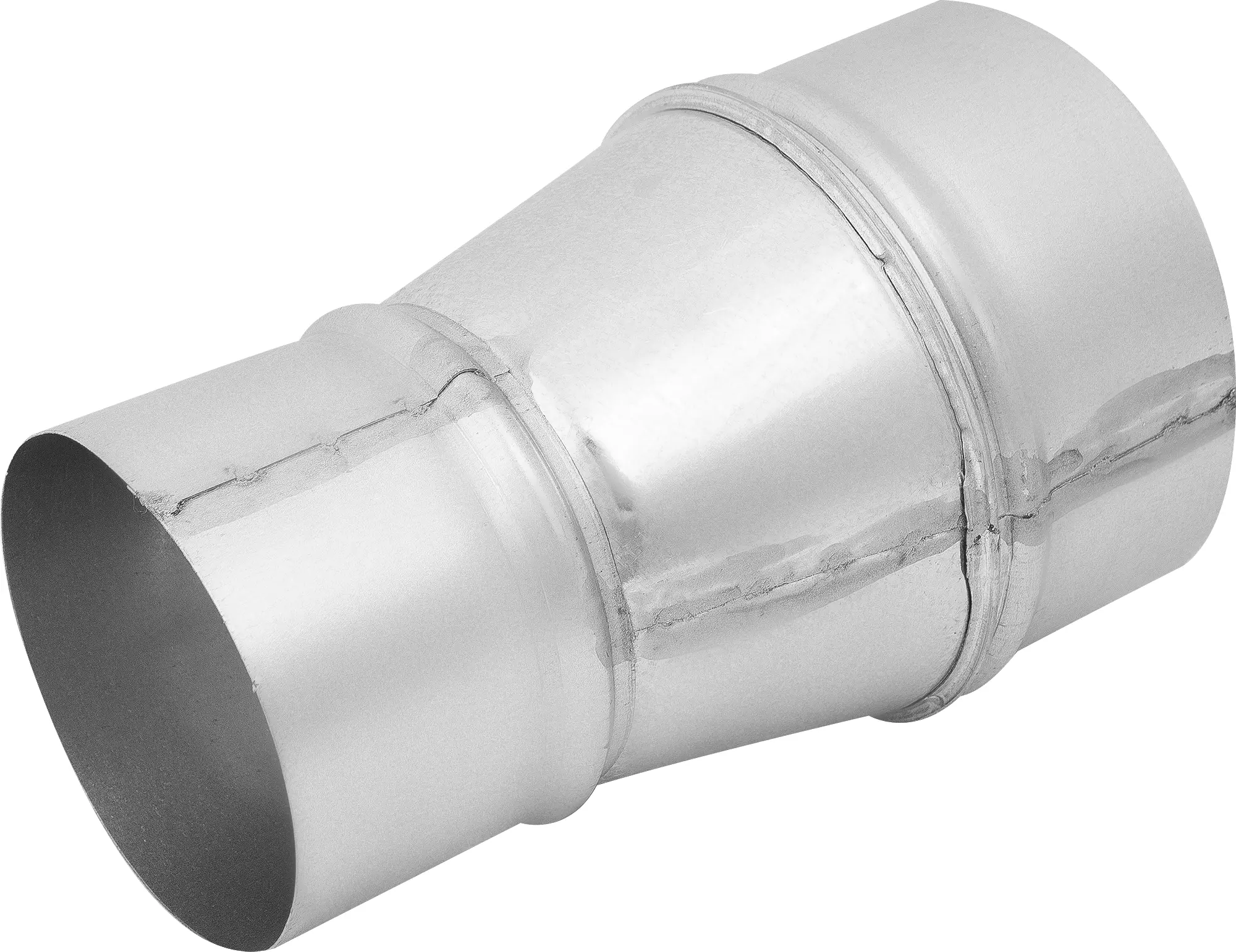 Изображение товара Переходник для круглых воздуховодов Ore D100/125 мм оцинкованный металл