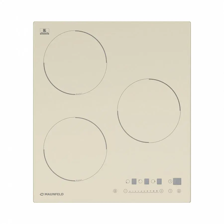 Изображение товара Индукционная варочная панель Maunfeld EVI.453-BG 45 см 3 конфорки бежевый