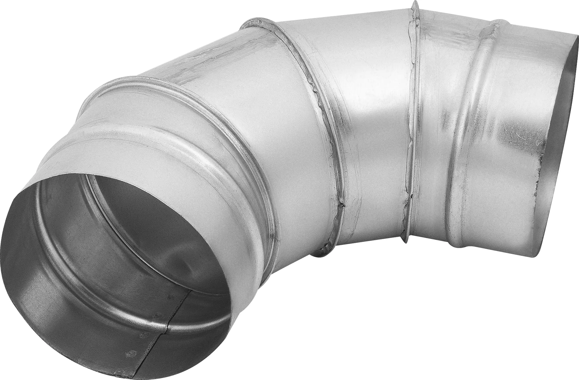 Изображение товара Отвод для круглых воздуховодов Ore D125 мм 90 градусов металл