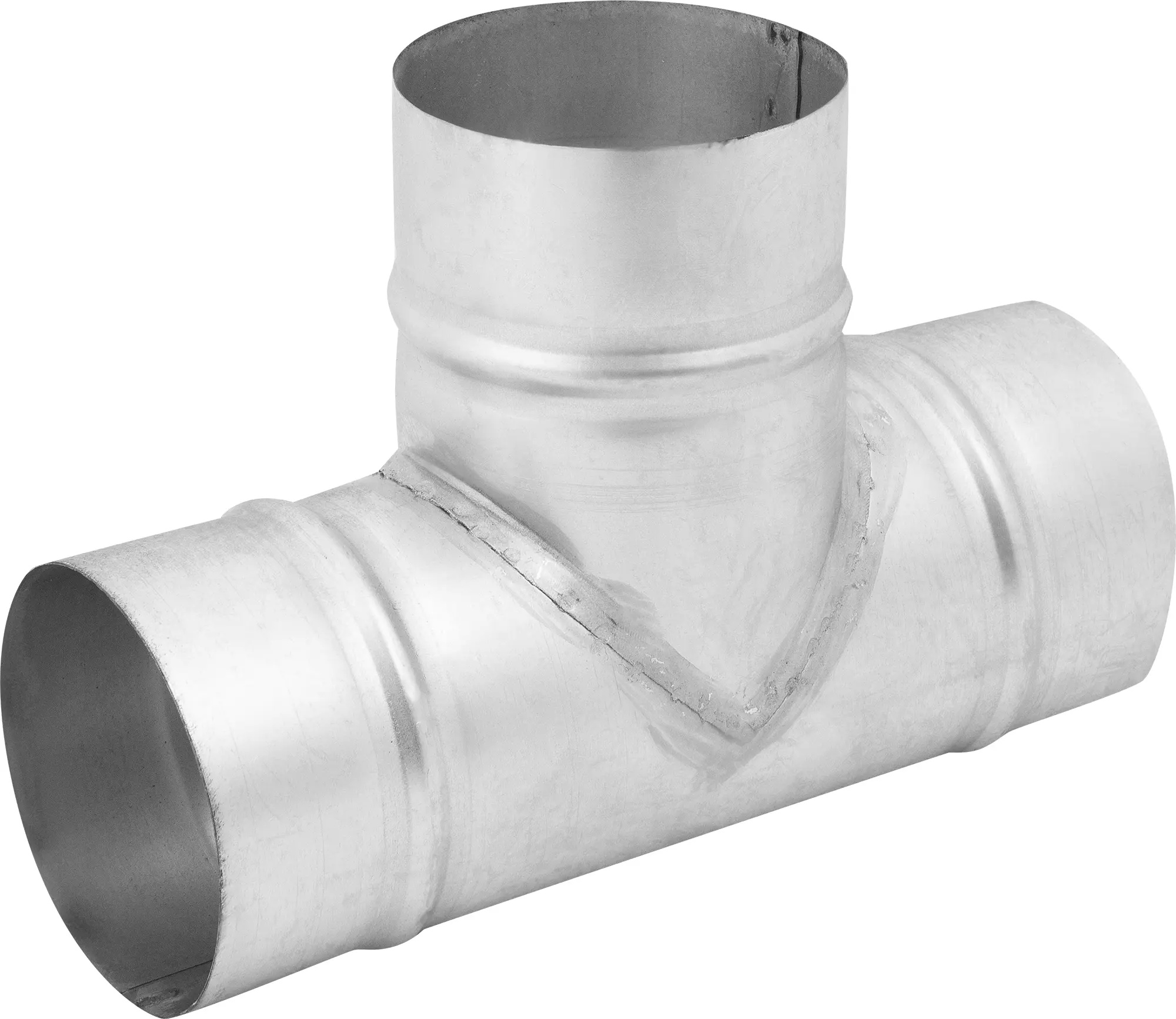 Изображение товара Тройник для круглых воздуховодов Ore D100 мм оцинкованный металл