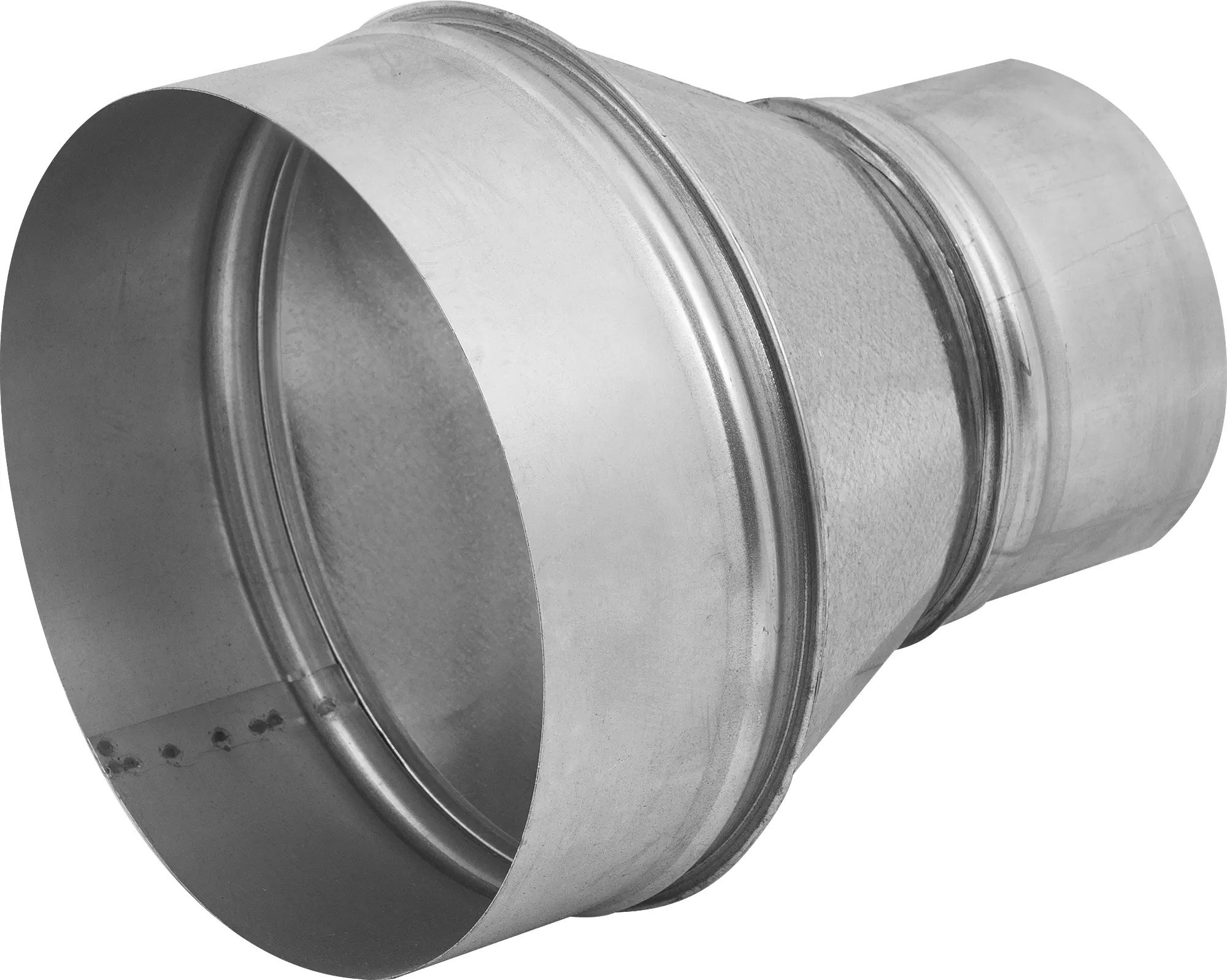 Изображение товара Переходник для круглых воздуховодов Ore D200/125 мм оцинкованный металл